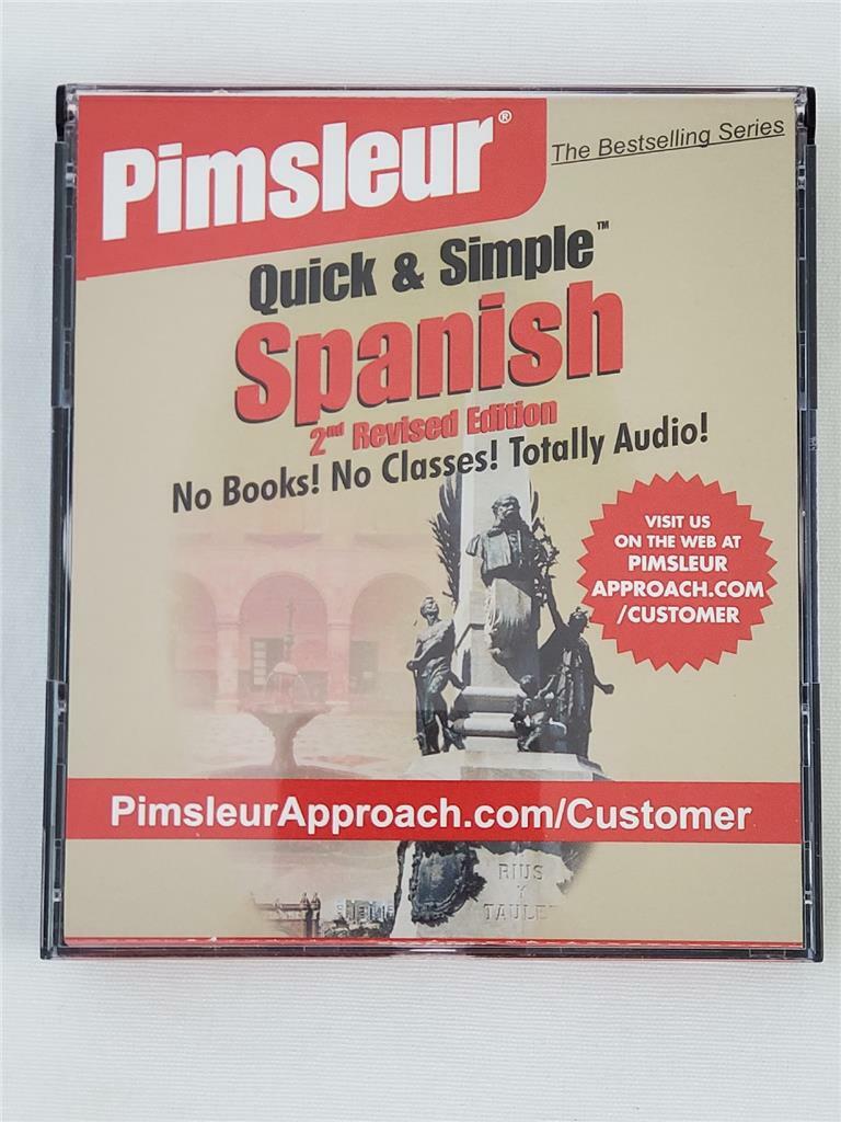 Pimsleur Quick & Simple Spanish 2nd Edition 4 CDs 8 lessons