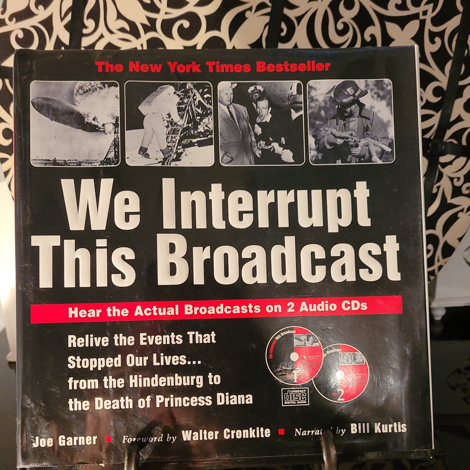 We Interrupt this Broadcast With 2 audio CDs Joe Garner HC DJ 1998 1st Printing