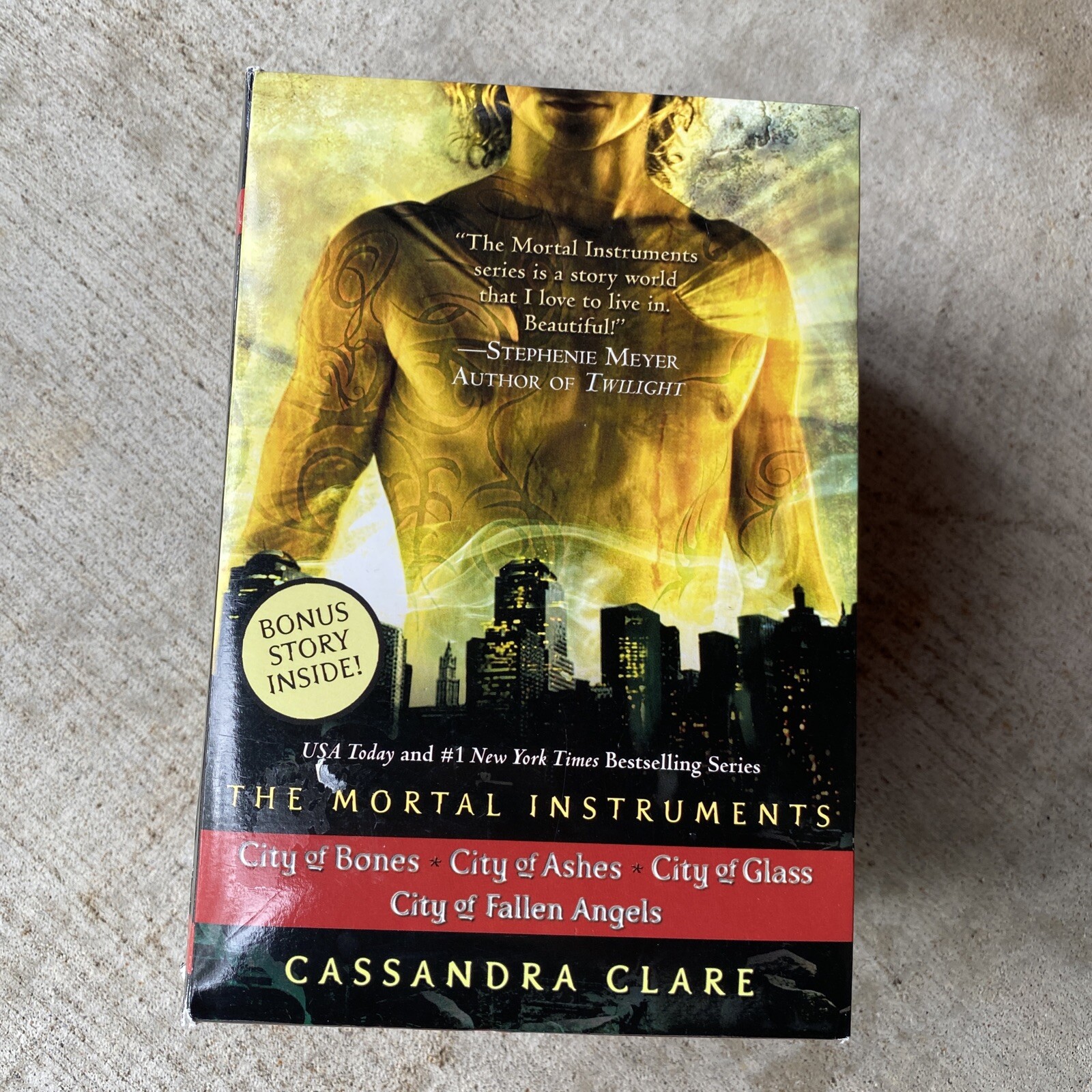 The Mortal Instruments 4 SET BOX City of BONES; ASHES; GLASS; FALLEN ANGELS Used