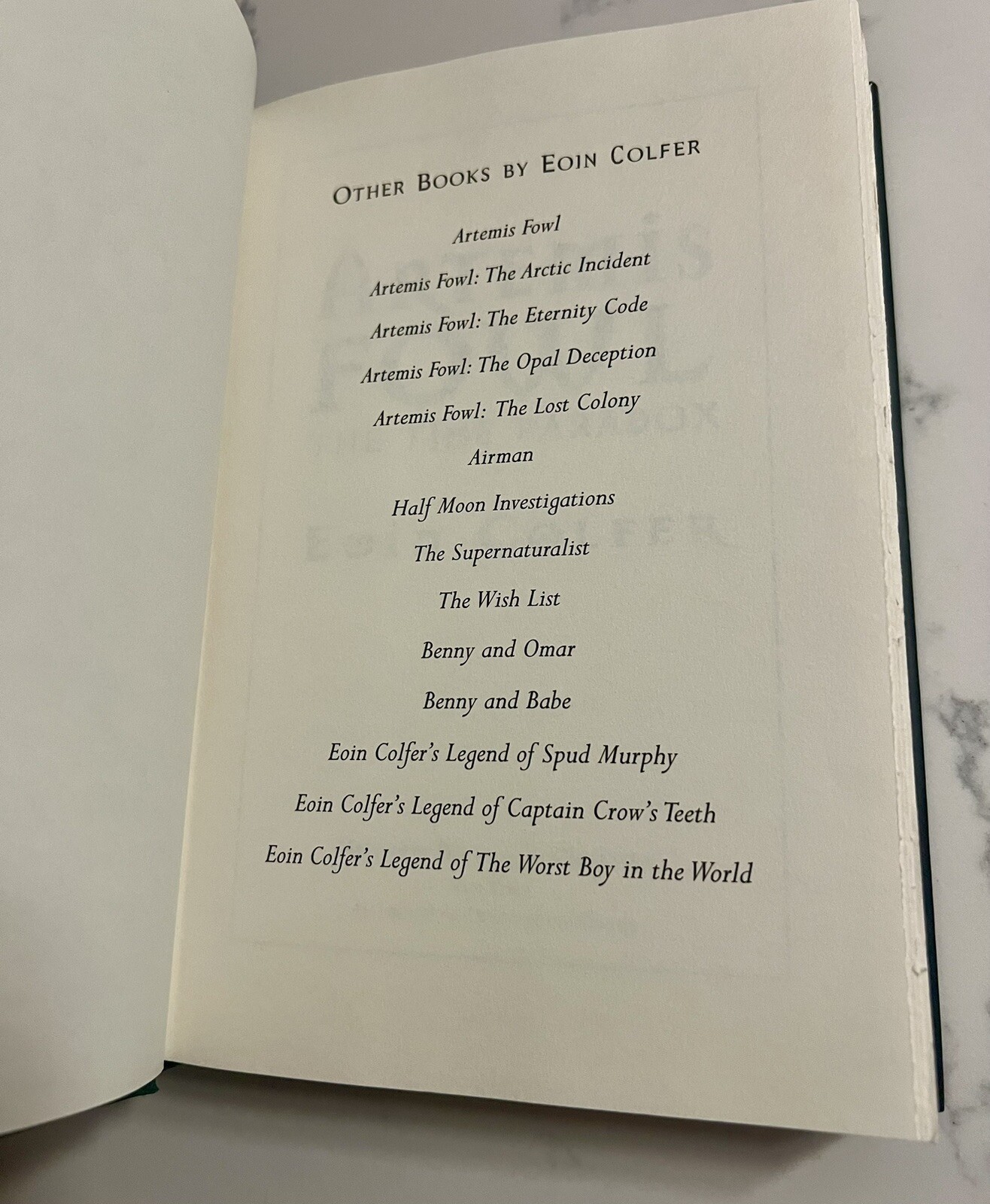 2008 Artemis Fowl Series: The Time Paradox 6 Hardcover by Eoin Colfer 1st US ed.