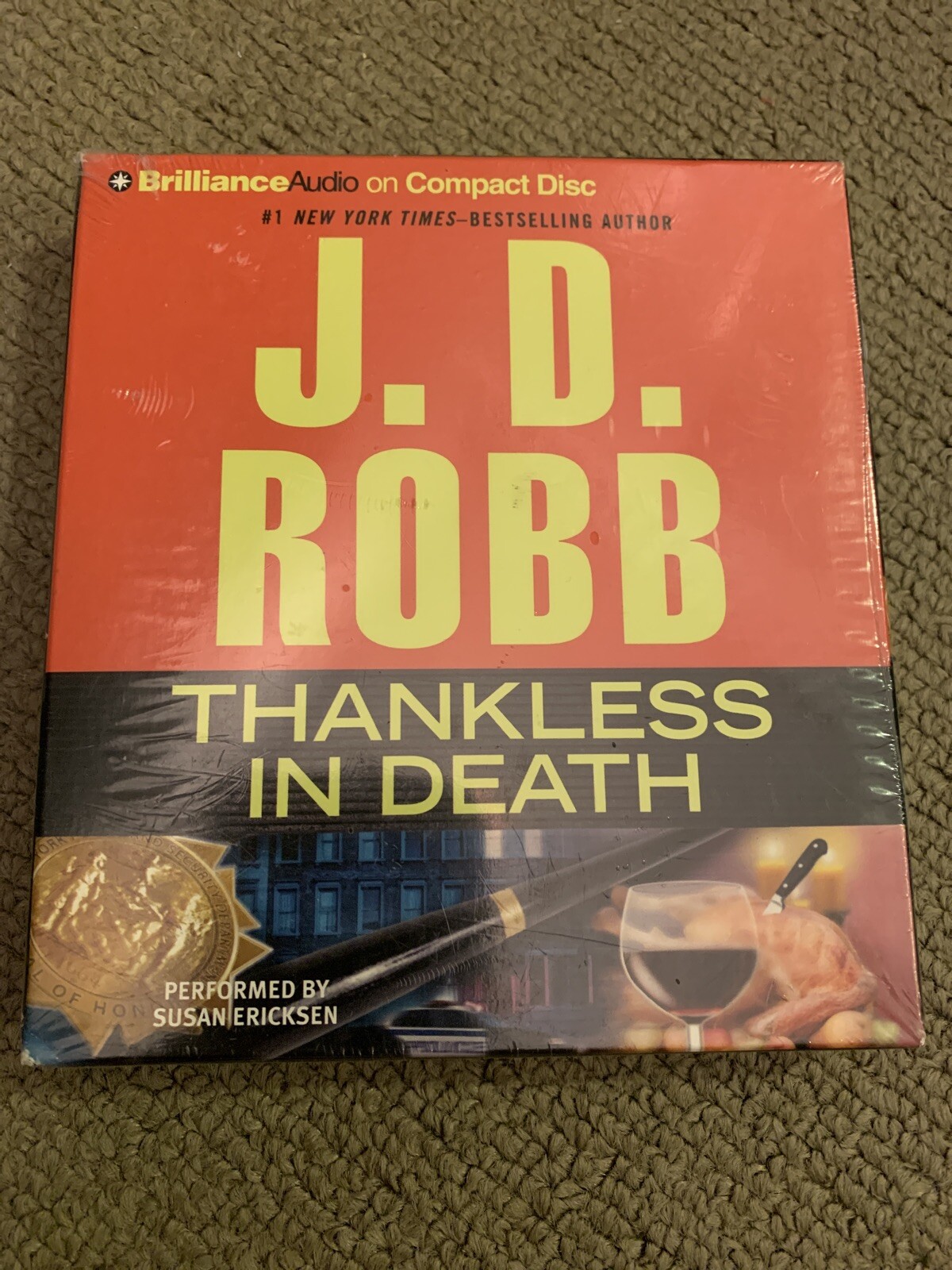 THANKLESS IN DEATH abridged audio CD by J.D. ROBB (Nora Roberts) NIP SEALED