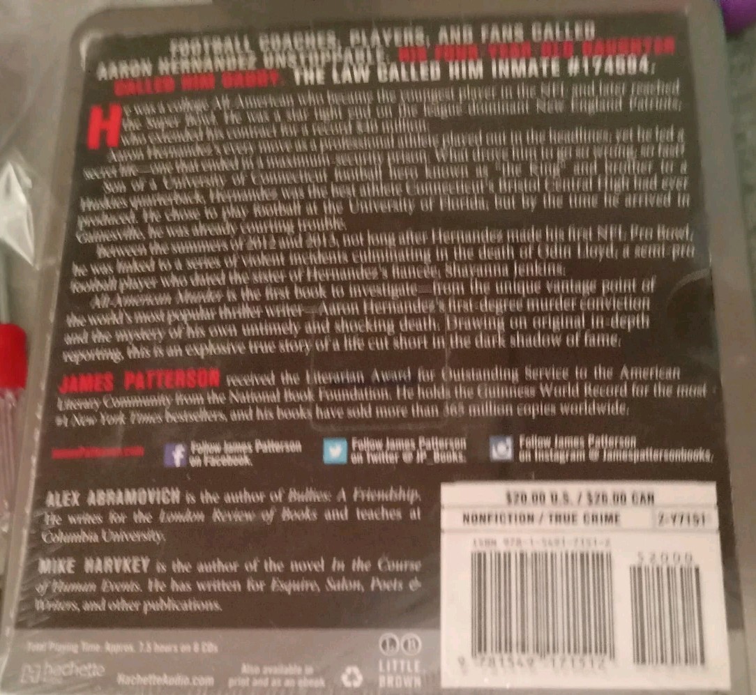 All-American Murder James Patterson (2018) Audio CD Box Set — (The Rise and Fall