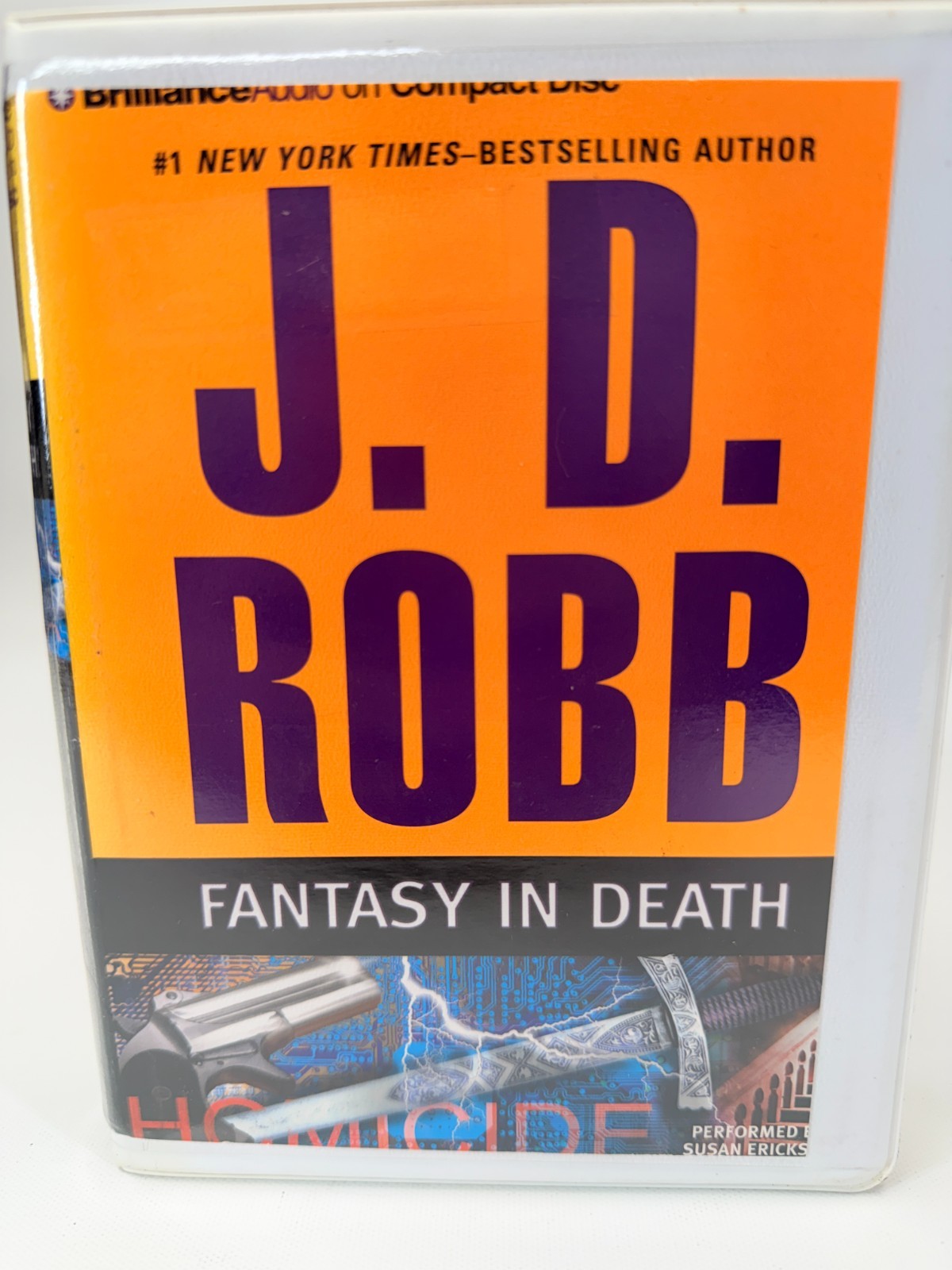 FANTASY IN DEATH by J.D. Robb — Crime Suspense Audiobook — 5 Cds — 6 hours