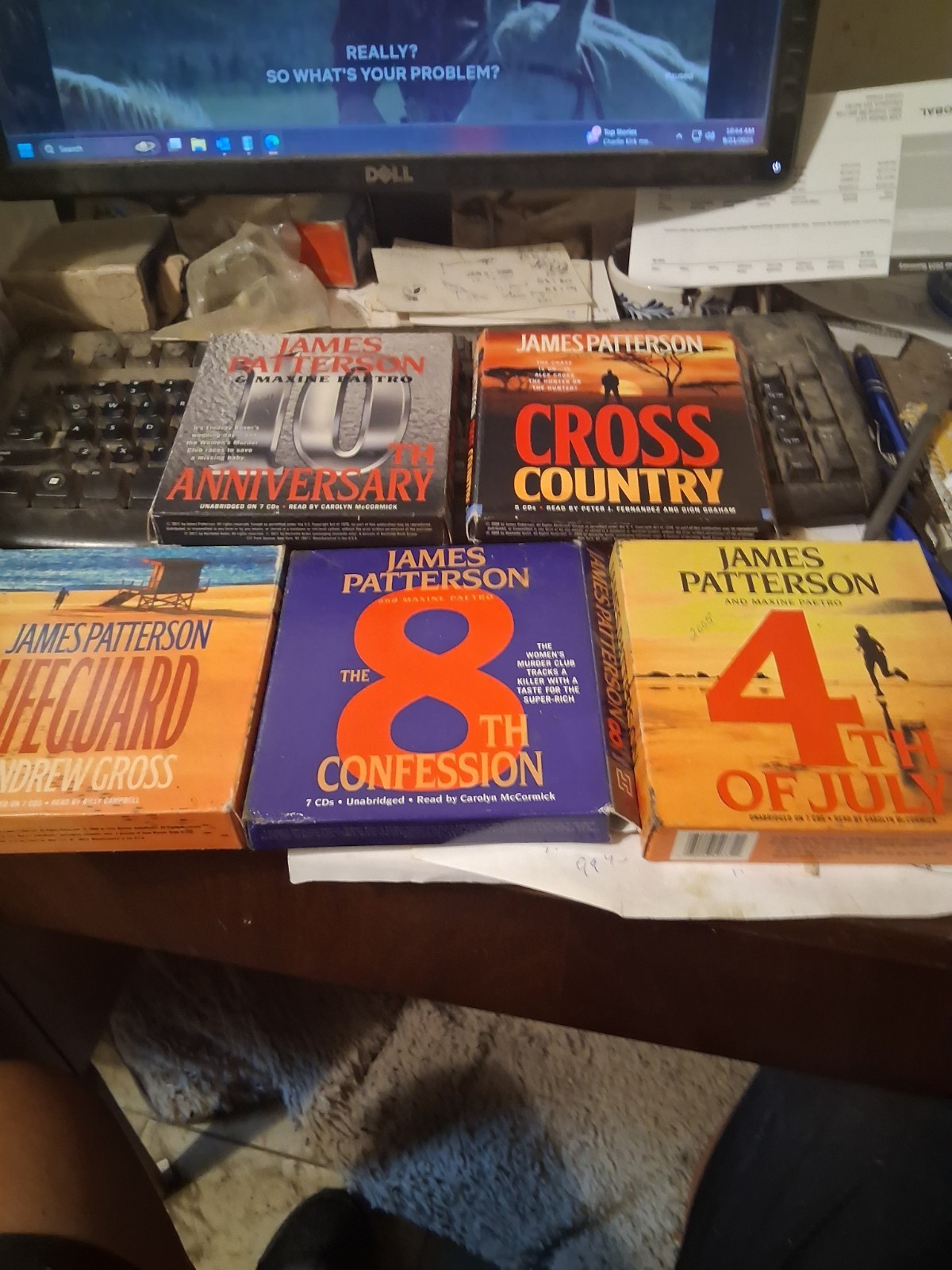 JAMES PATTERSON CD Audio Book Lot of 5 — Kiss the Girls 15th Affair 1st to Die