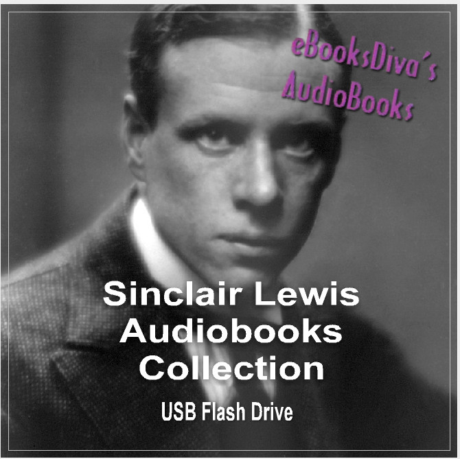 Sinclair Lewis Collection 9 Adventure Romance Audiobooks in USB Flash Drive