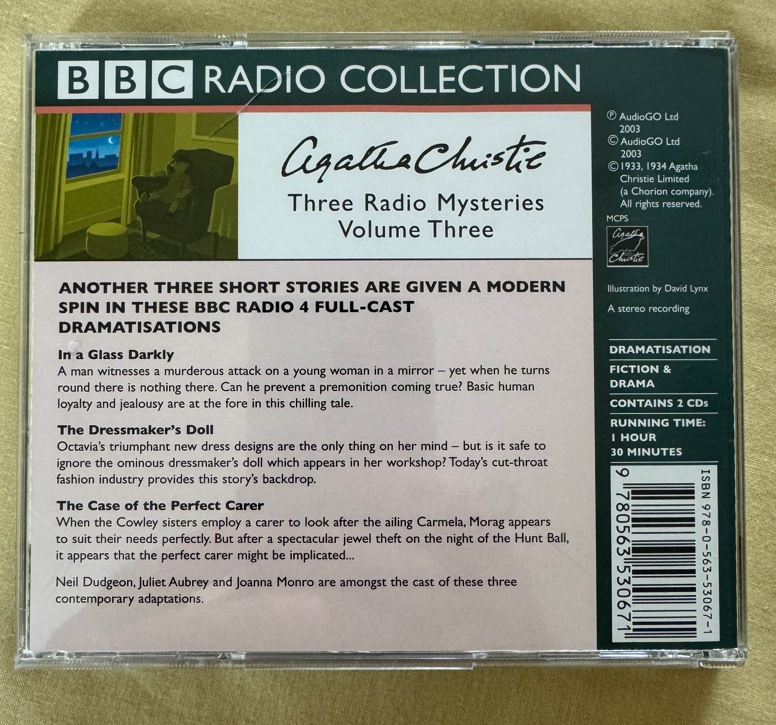 4 x BBC FULL CAST Agatha Christie Audiobook Cassettes & 1 x CD. Marple & Poirot