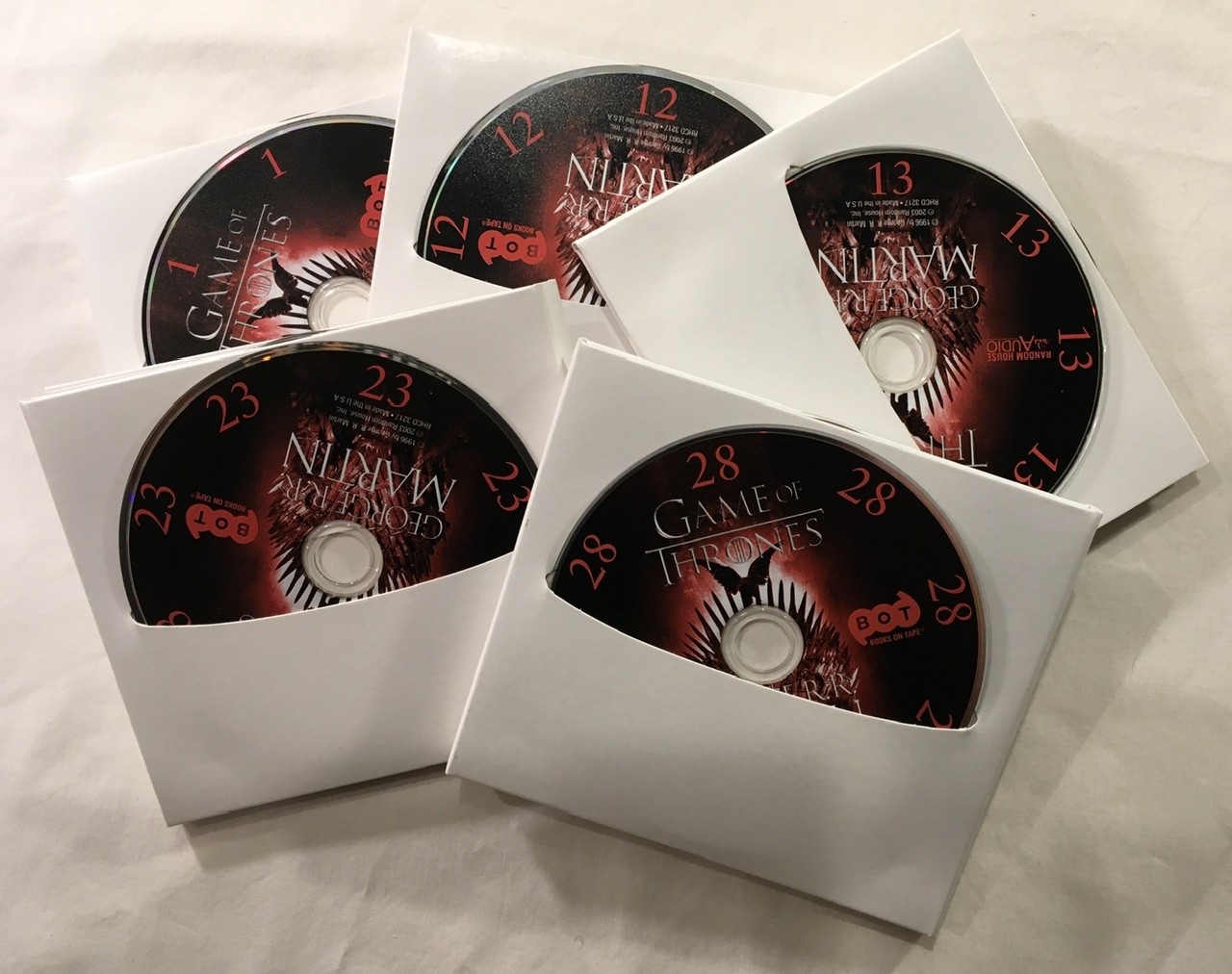 Random House George Martin HBO Series Game Of Thrones Set Of 28 Audio CDs