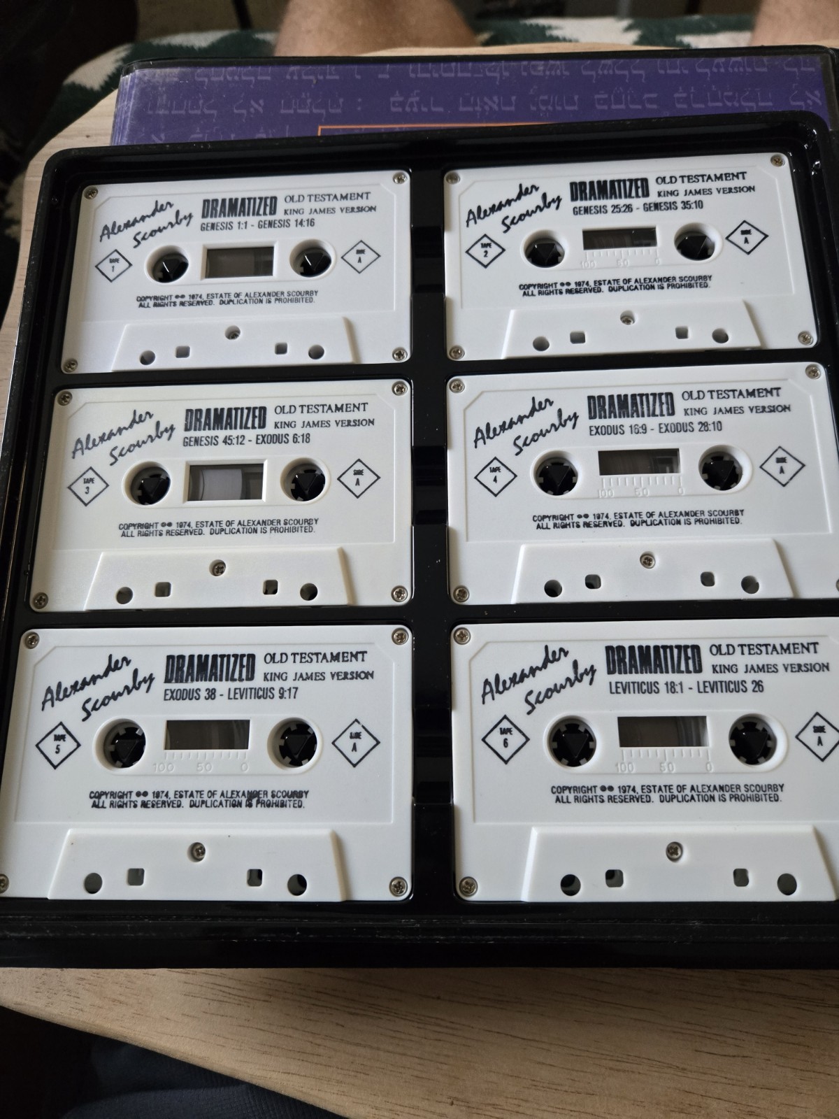 The Bible on Cassette Old Testament Vol 1-3 Complete Set Alexander Scourby