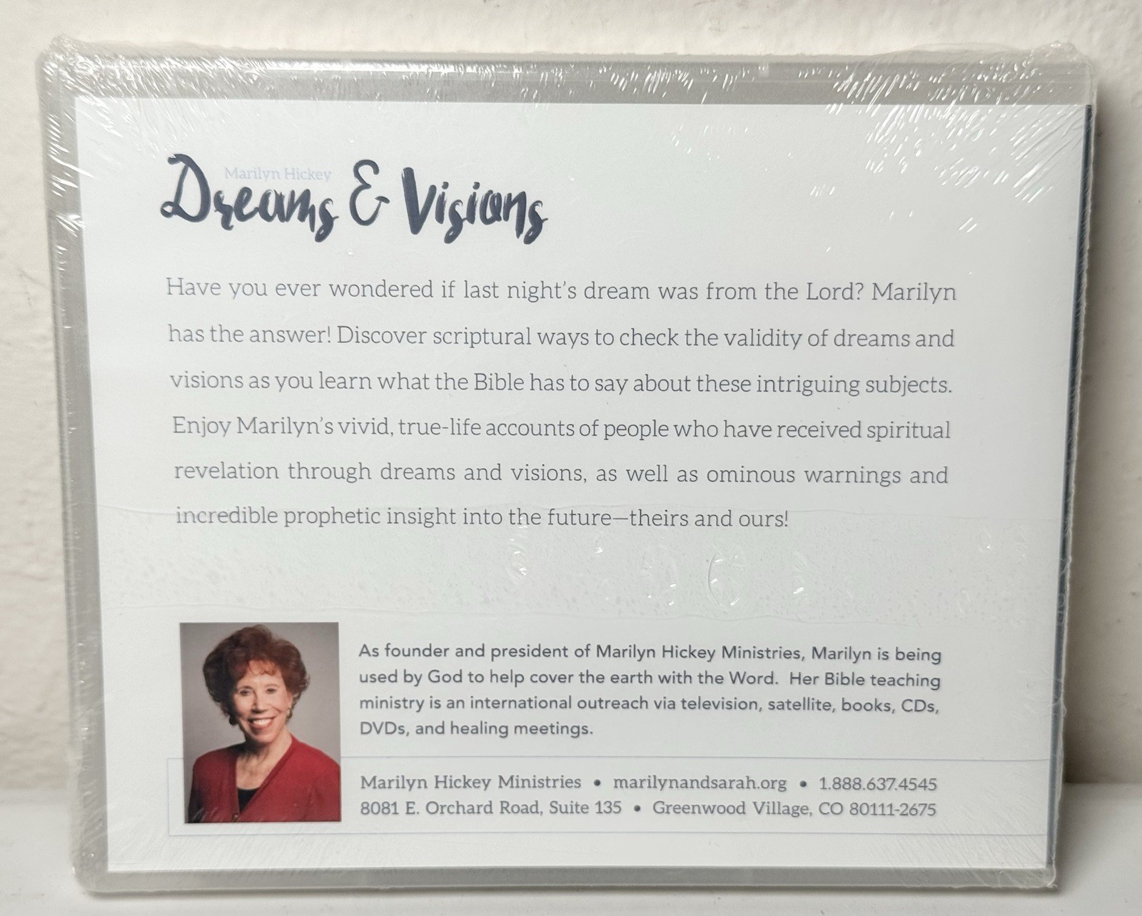 Marilyn Hickey — Dreams & Visions — 2 CD Set NEW — Bible Teaching Ministry