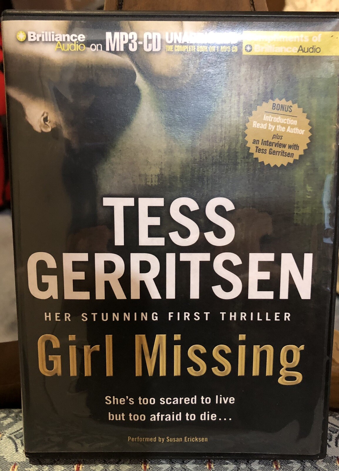 SIGNED — GIRL MISSING by Tess Gerritsen Audio book (2009 Unabridged MP3-CD)