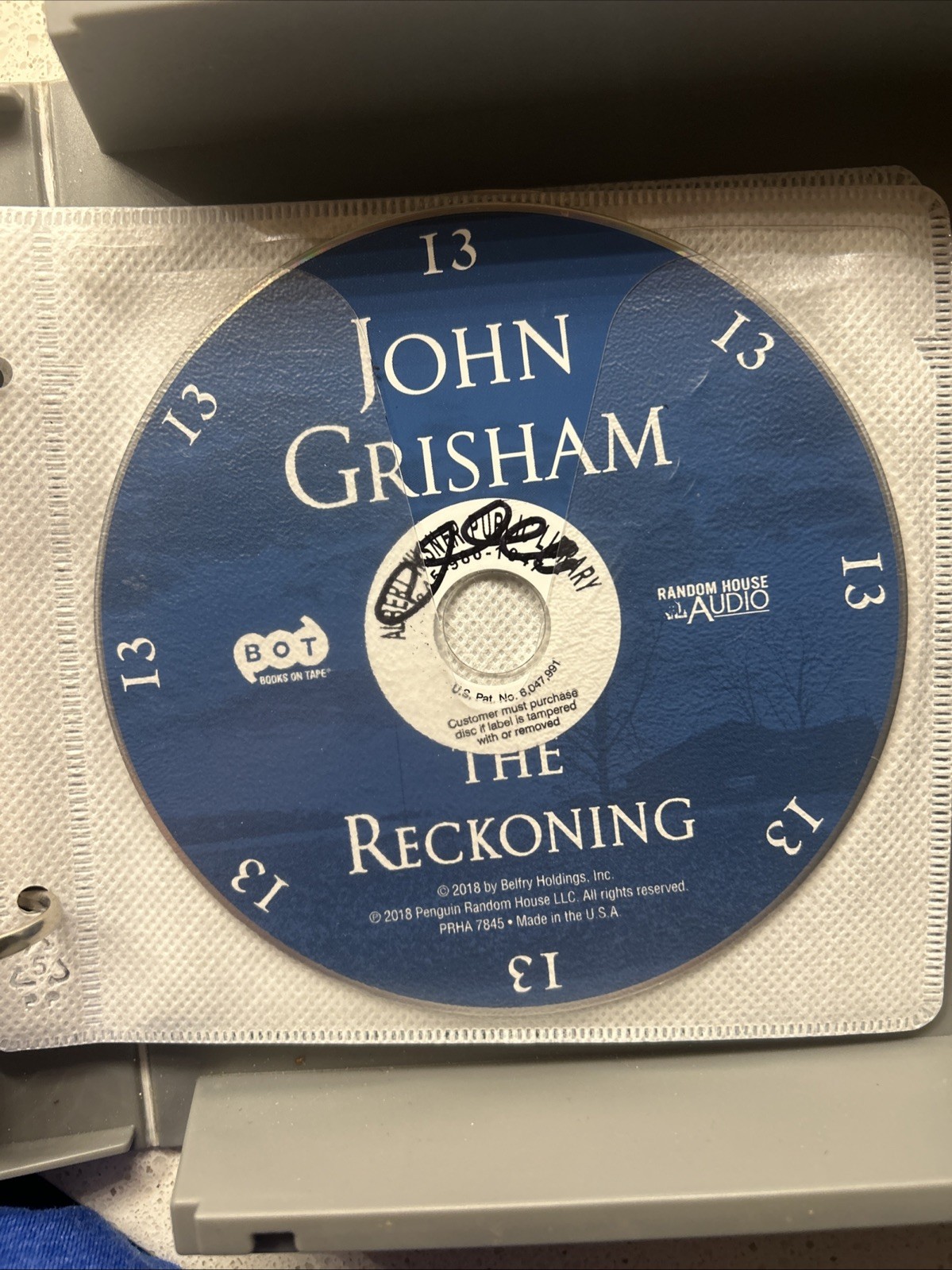 The Reckoning unabridged audio book on 15 CD’s by John Grisham