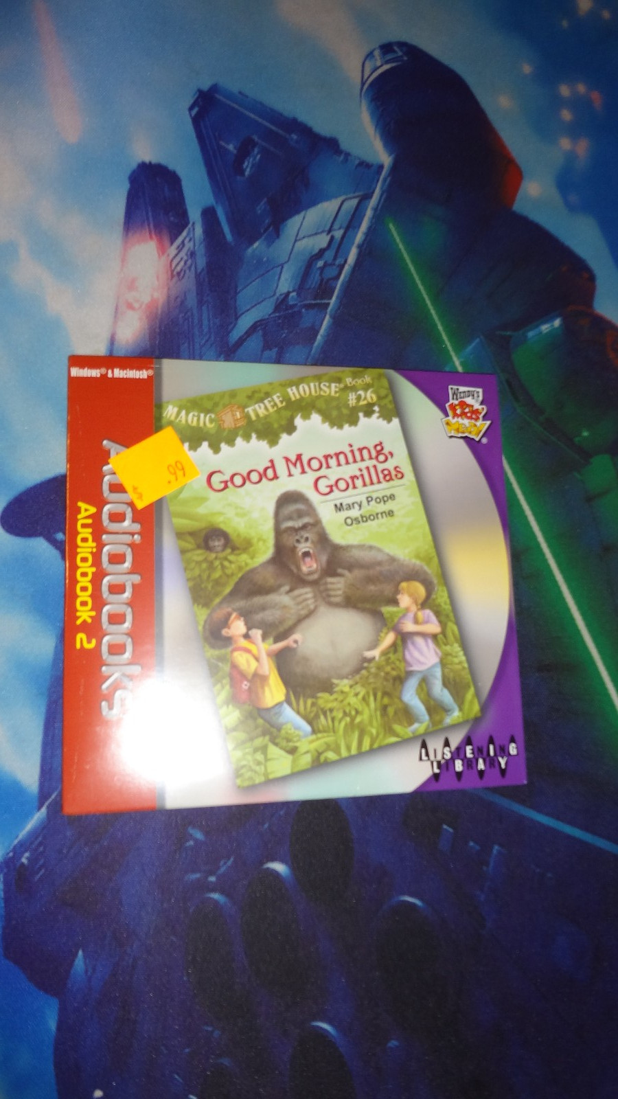 CD BOOK Childrens Good Morning, Gorillas Wendy’s Audiobooks Magic Tree House NEW