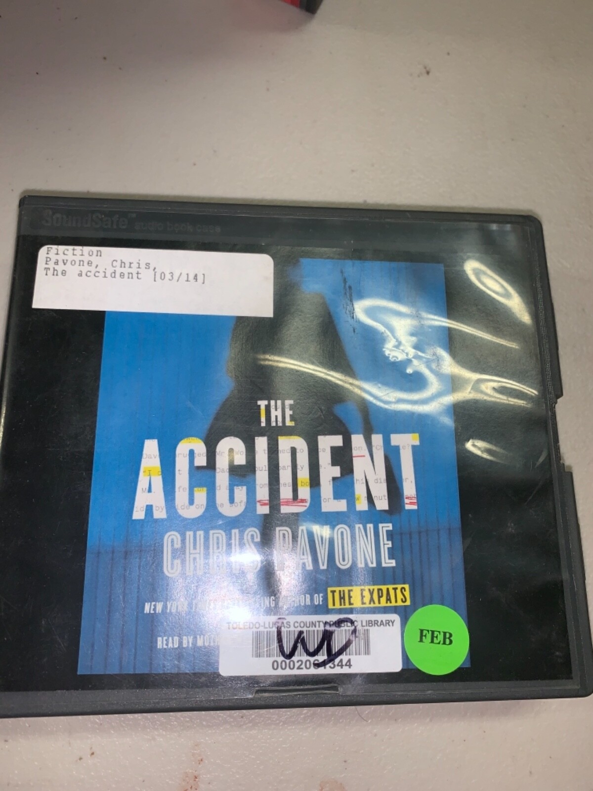 Shelf190 Audiobook~ The accident Chris pavone unabridged