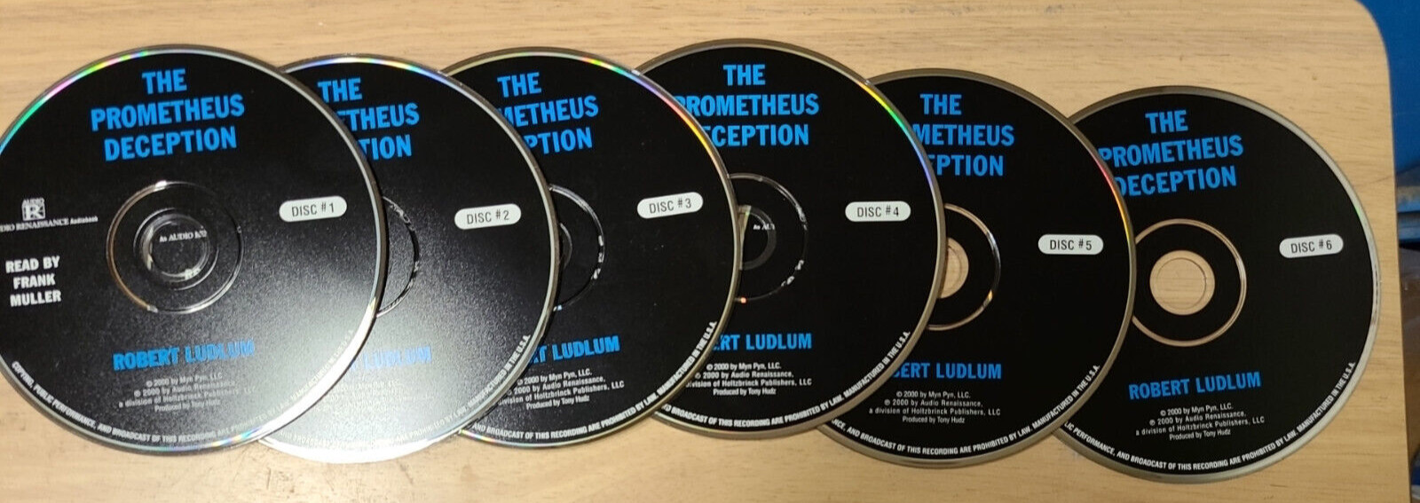 2 Robert Ludlum CD Audio Books The Prometheus Deception and The Paris Option