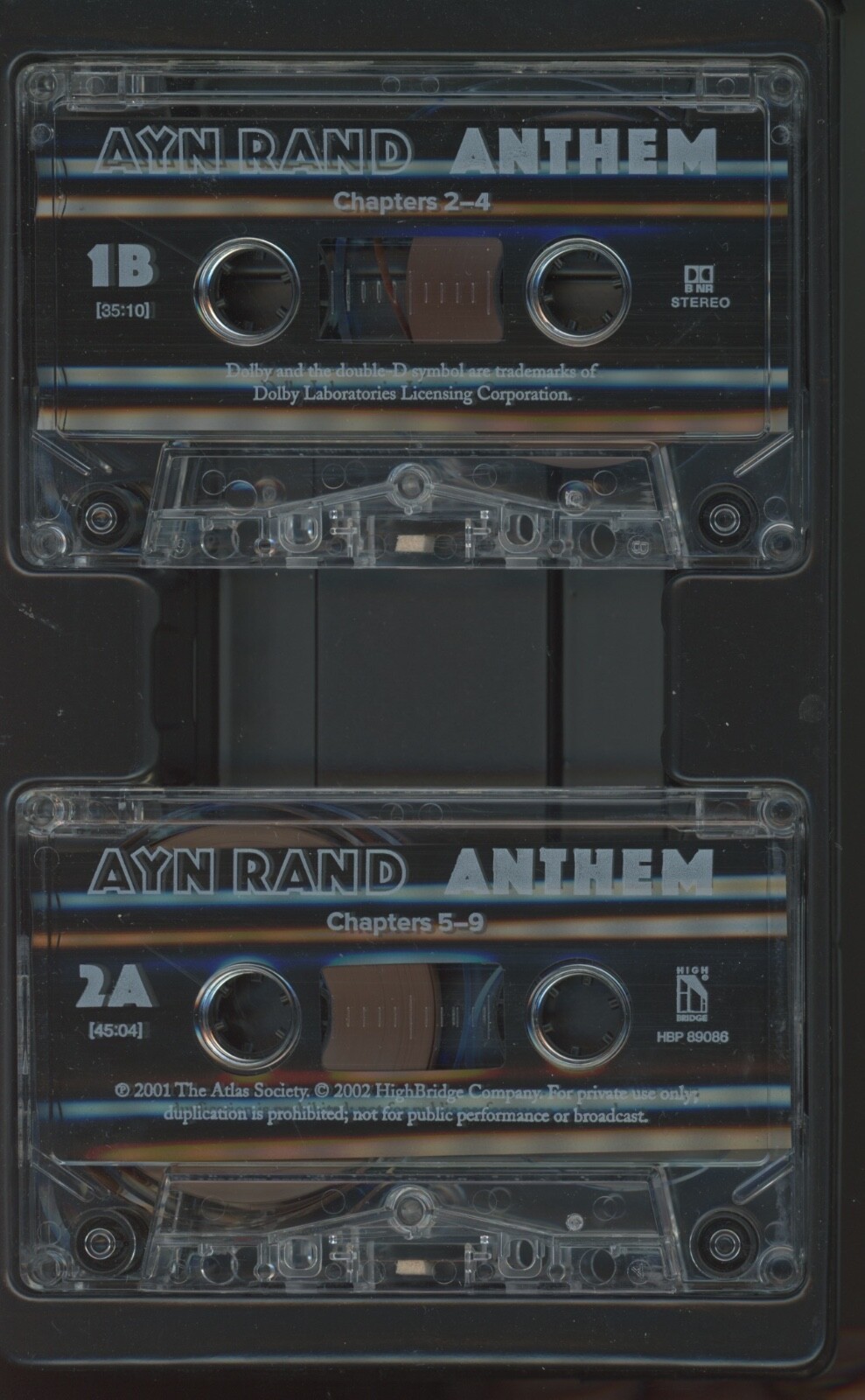 Anthem by Ayn Rand (Audio Cassette, 2002, HighBridge)