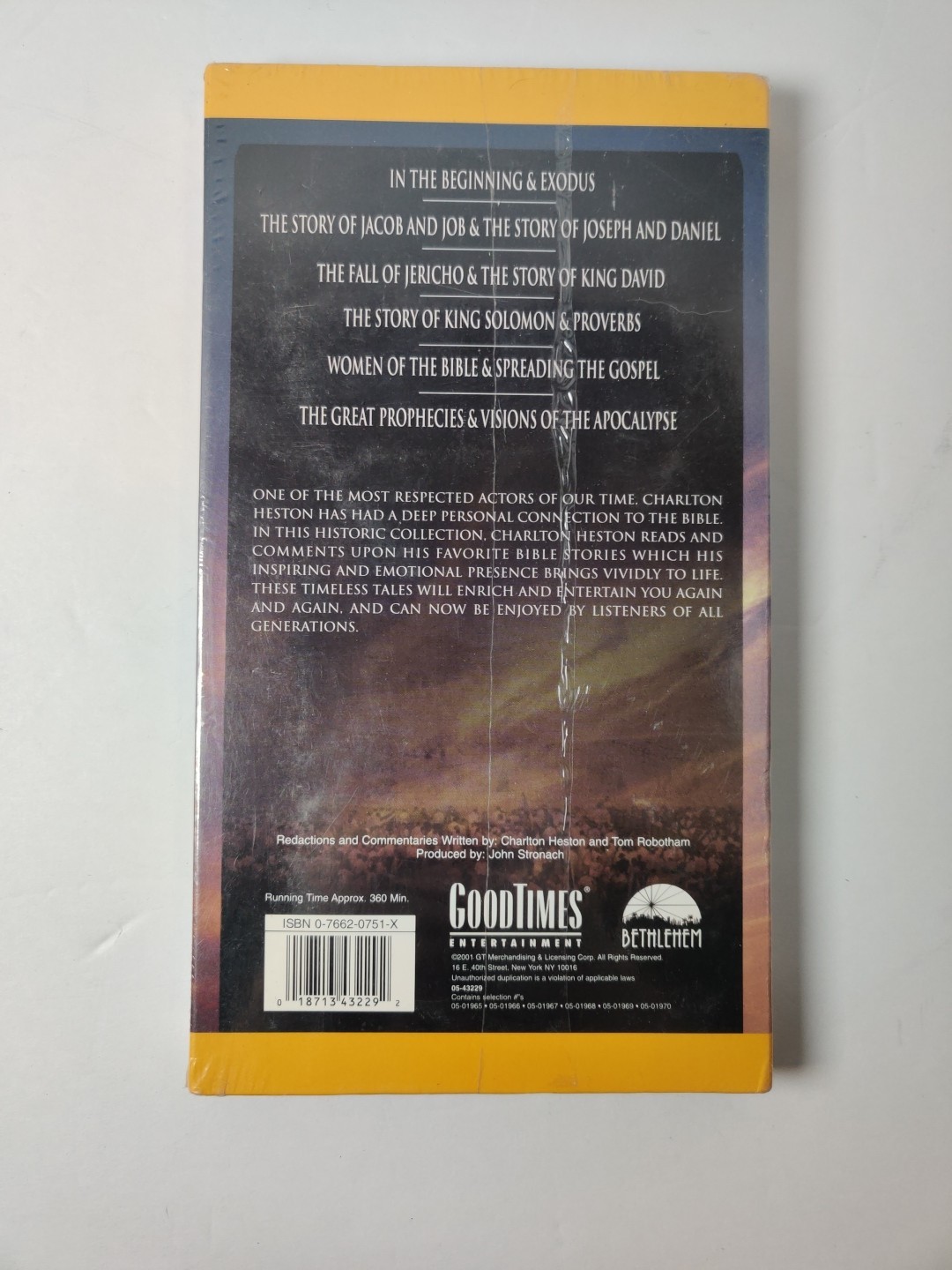 Charlton Heston Presents The Word — Volume 1, 6 CD set New Sealed