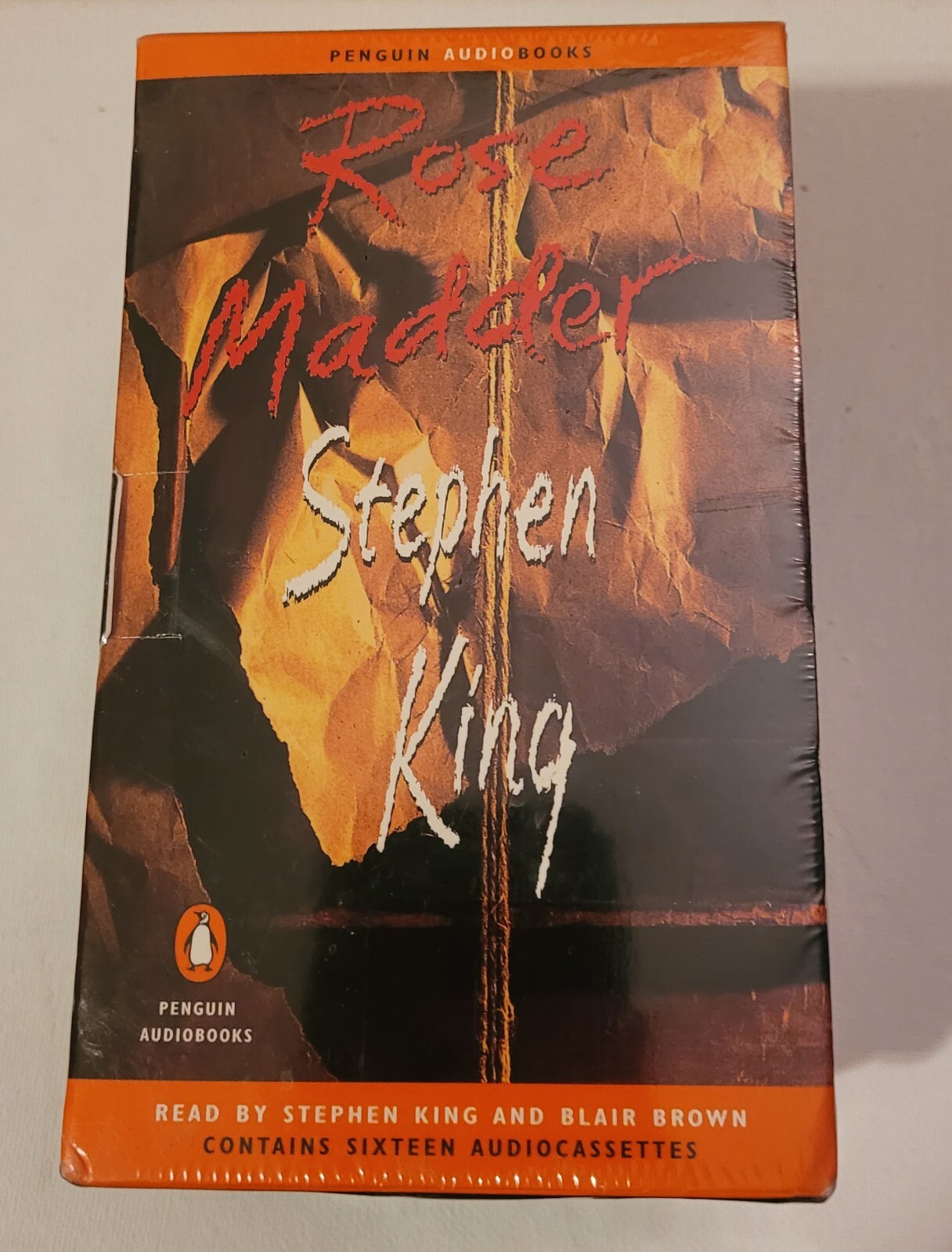 Stephen King ROSE MADDER 1995 Penguin Audio Book 16 Cassette Tapes New Sealed