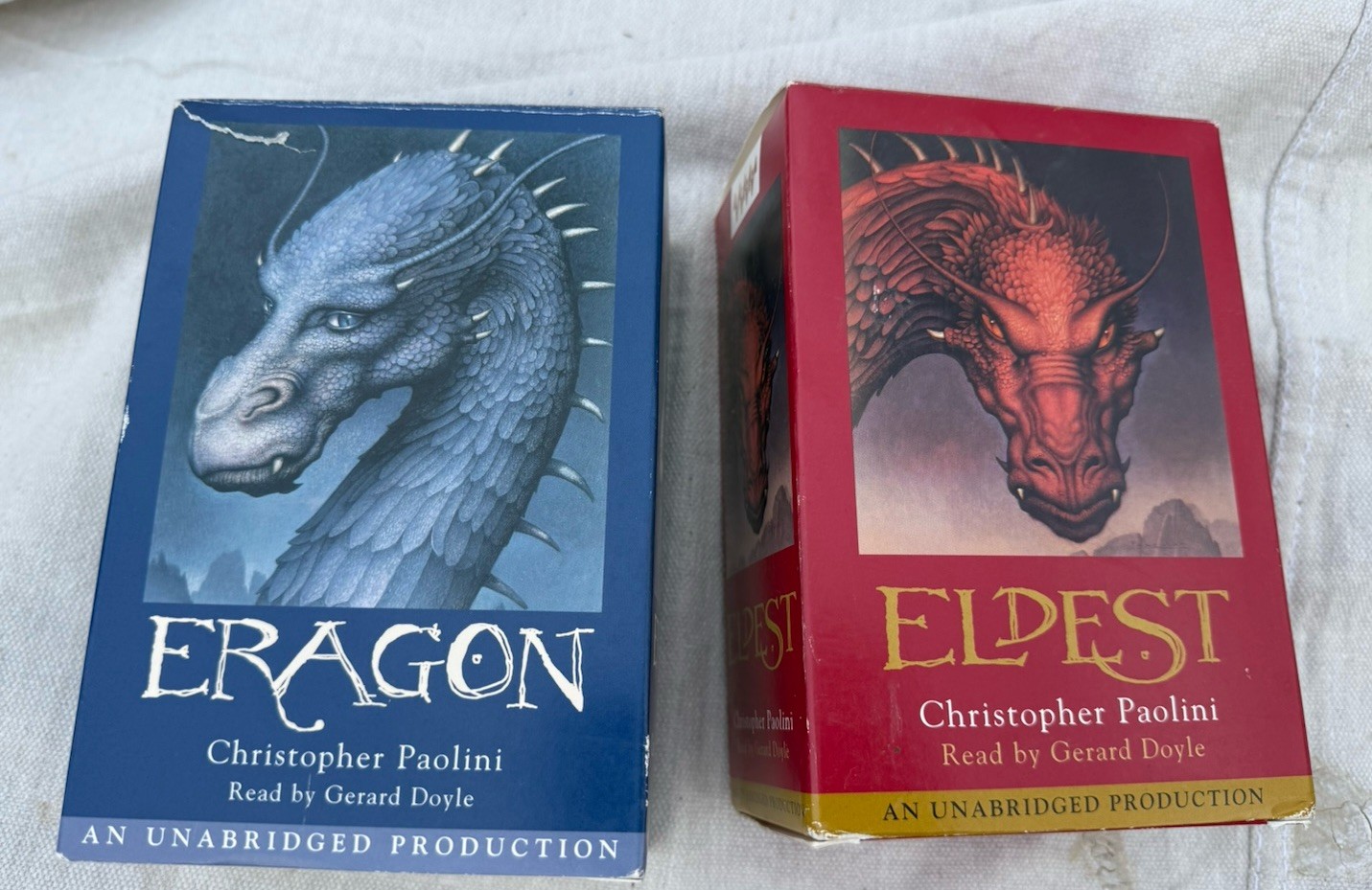 Eldest and Eragon by Christopher Paolini Lot of 2 Audio CD Books ~ 43 Discs