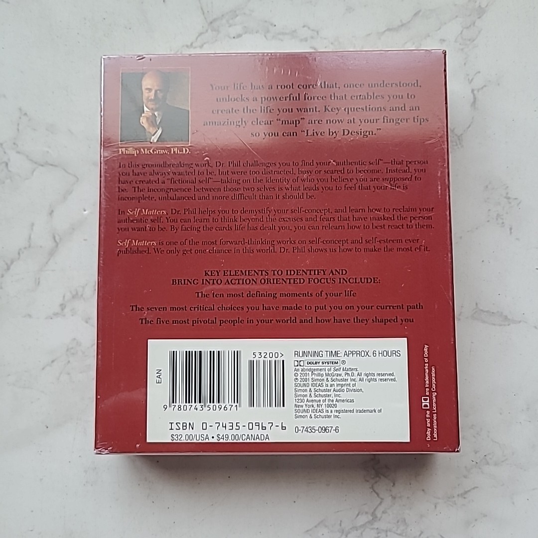 SELF MATTERS by Dr. Phillip C. McGraw Dr. Phil NEW 5 CD Audiobook Creating Life