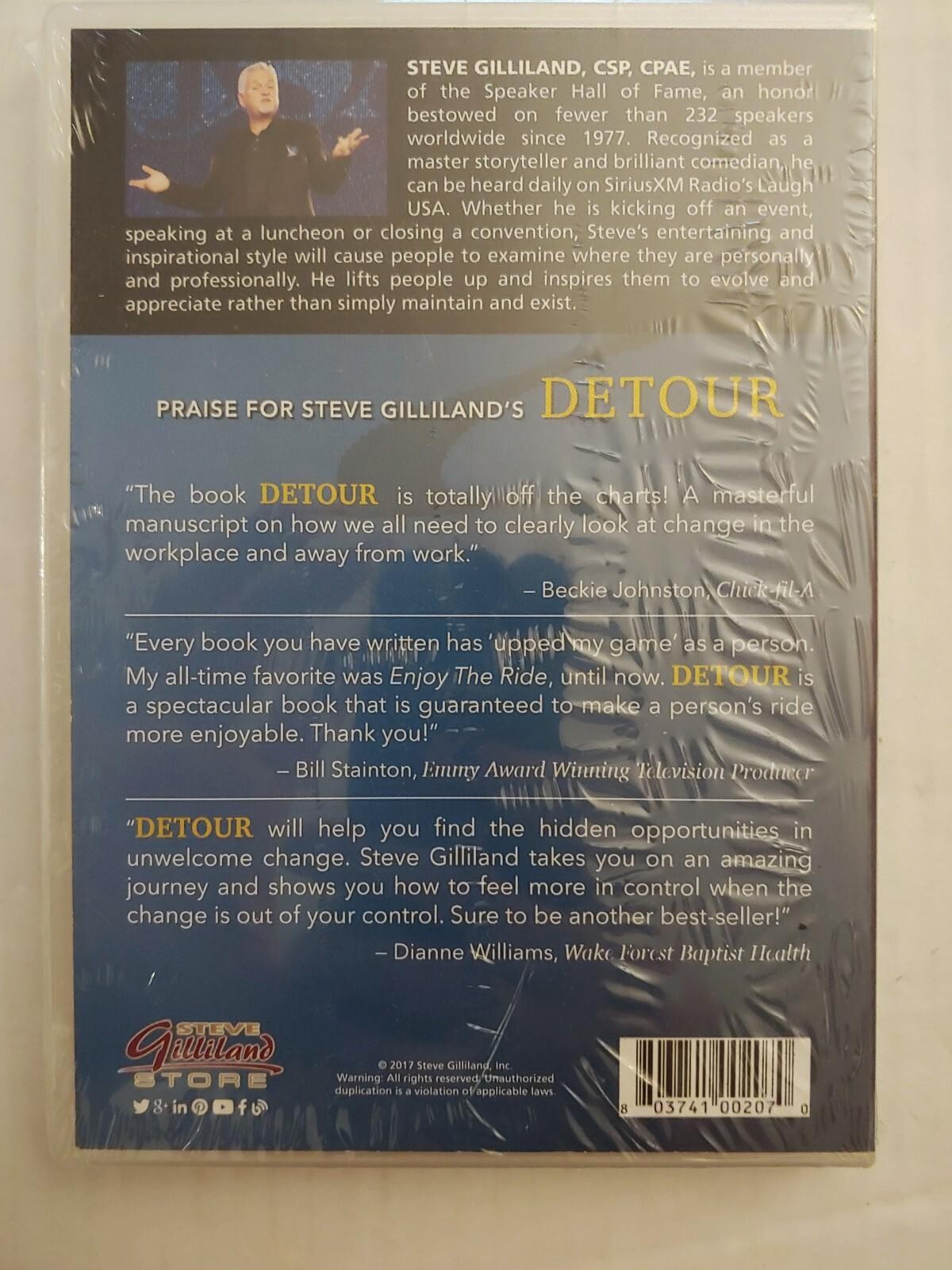 DETOUR Navigate Life’s Turns Audio CD Steve Gilliland 3-Disc Set NEW SEALED