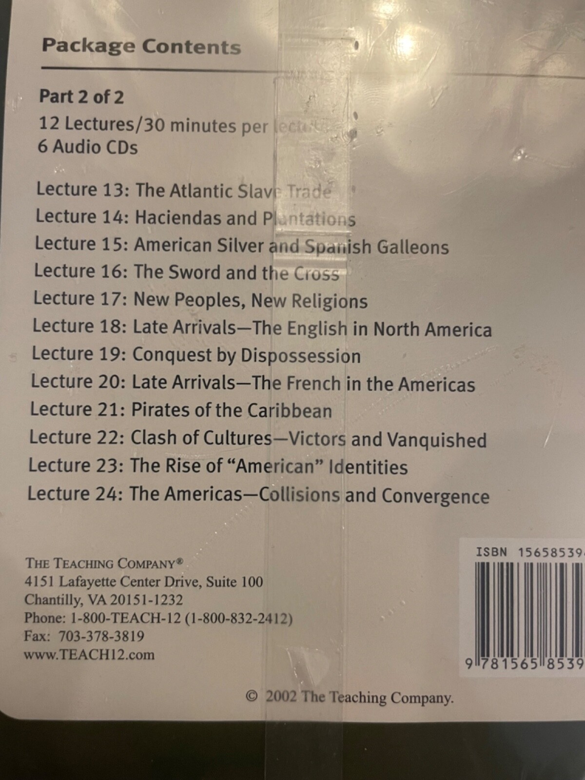 CD Conquest of the Americas GREAT COURSES History Marshall C Eakin NEW Teaching