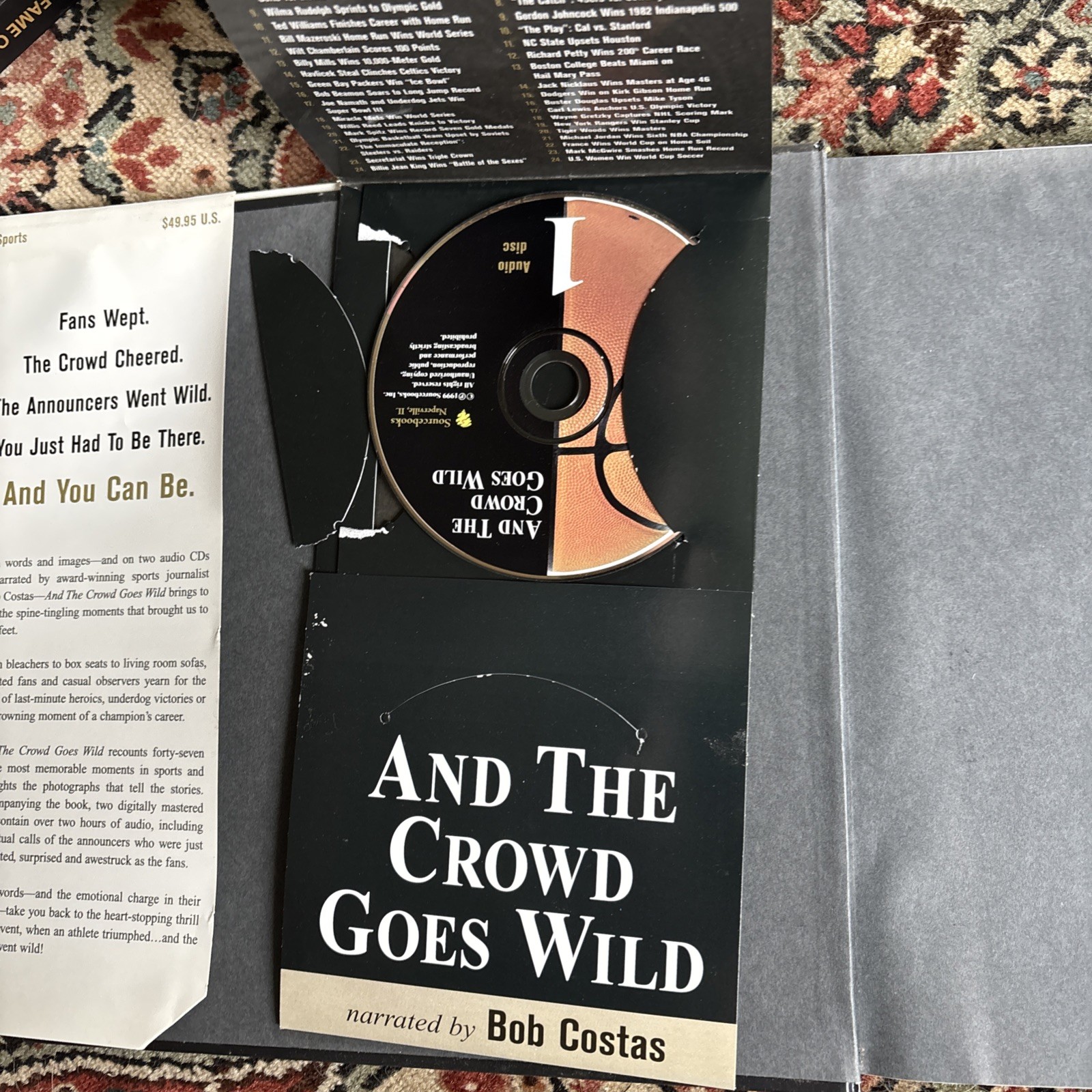 And The Crowd Goes Wild Audio CD Audiobook by Joe Garner, Narrated Bob Costas