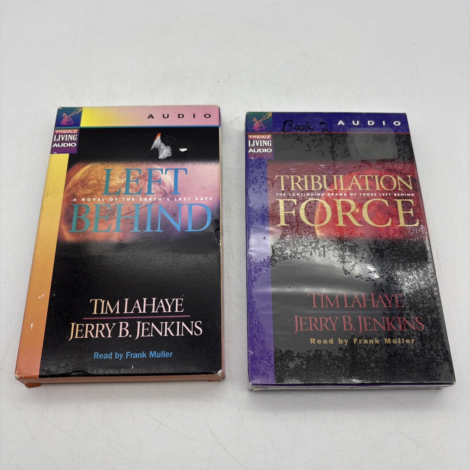 Left Behind Tribulation Cassette Audio Books On Tape LaHaye Jenkins Vol 1 — 2