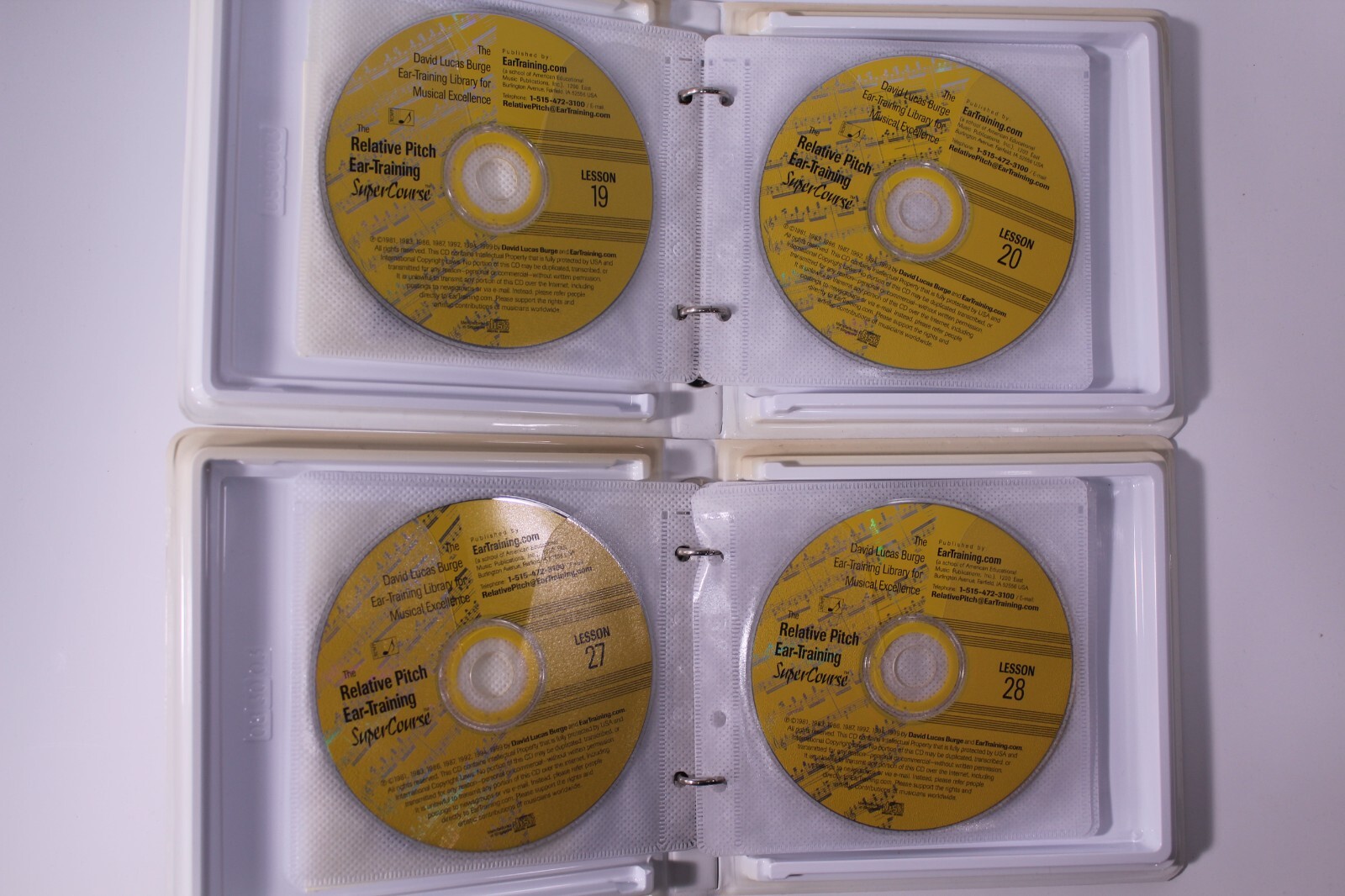 Relative Pitch Ear Training SuperCourse David Lucas Burge CD 1 to 41 Ex Library