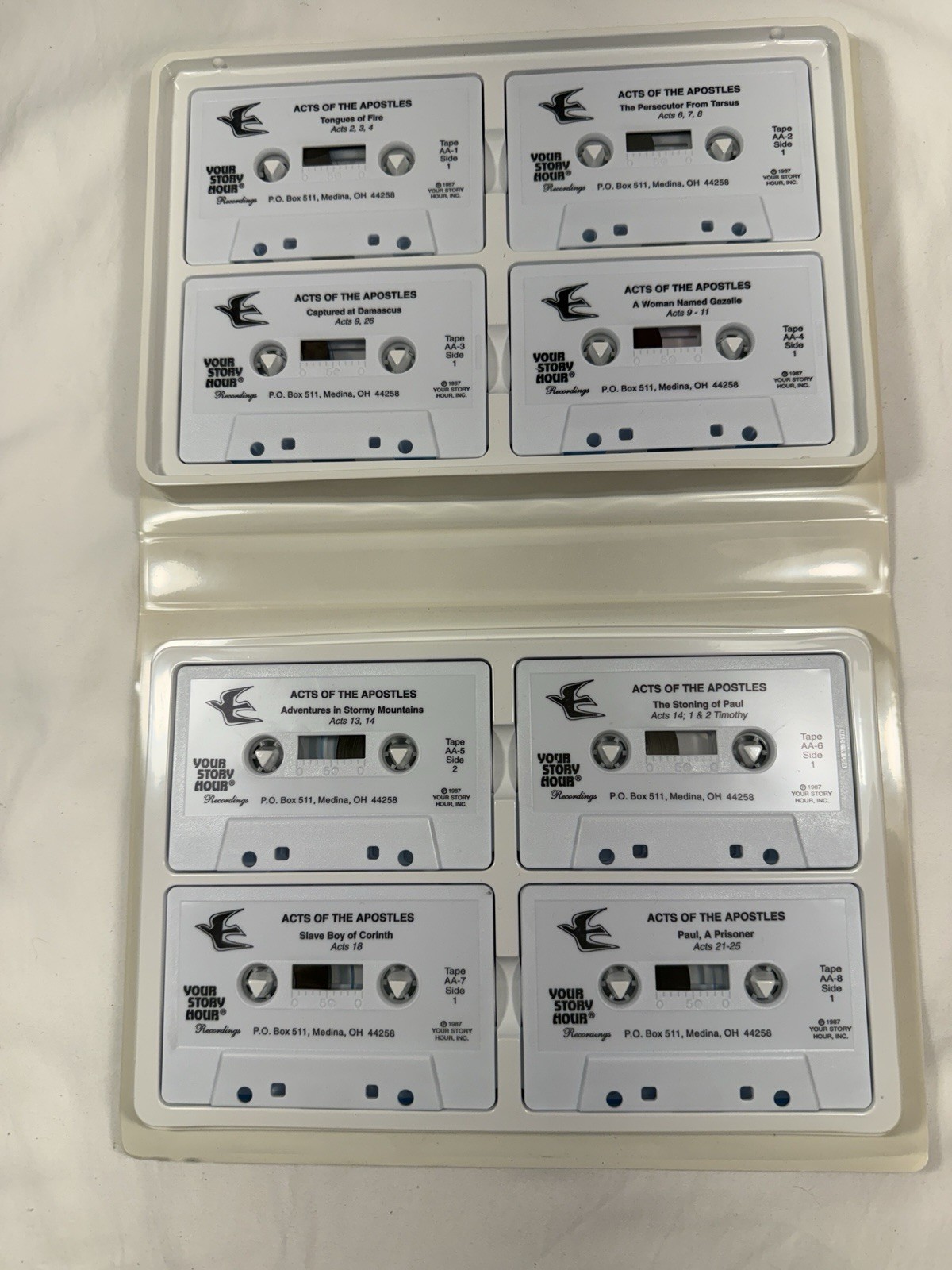 Your Story Hour Acts of the Apostles 8 Cassette Tape Set Dramatized Bible Storie