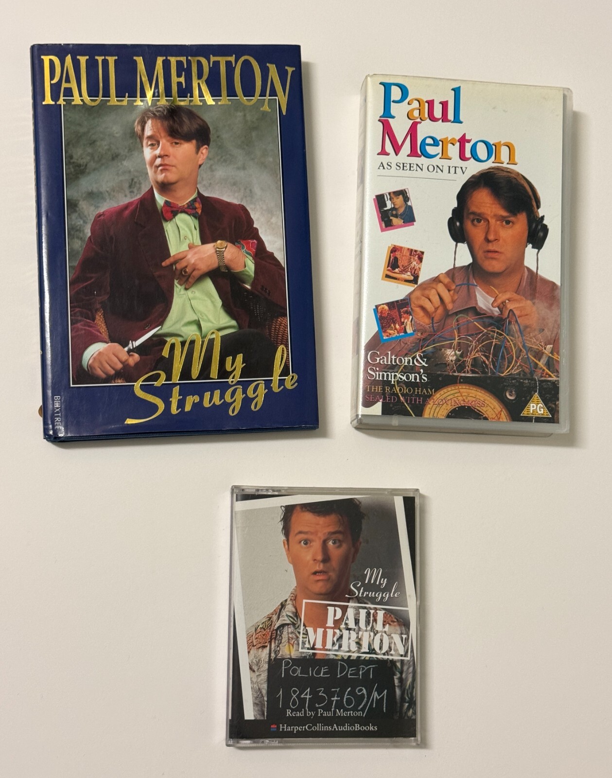Paul Merton: My Struggle — Book & Audiobook plus As Seen On TV — VHS Video