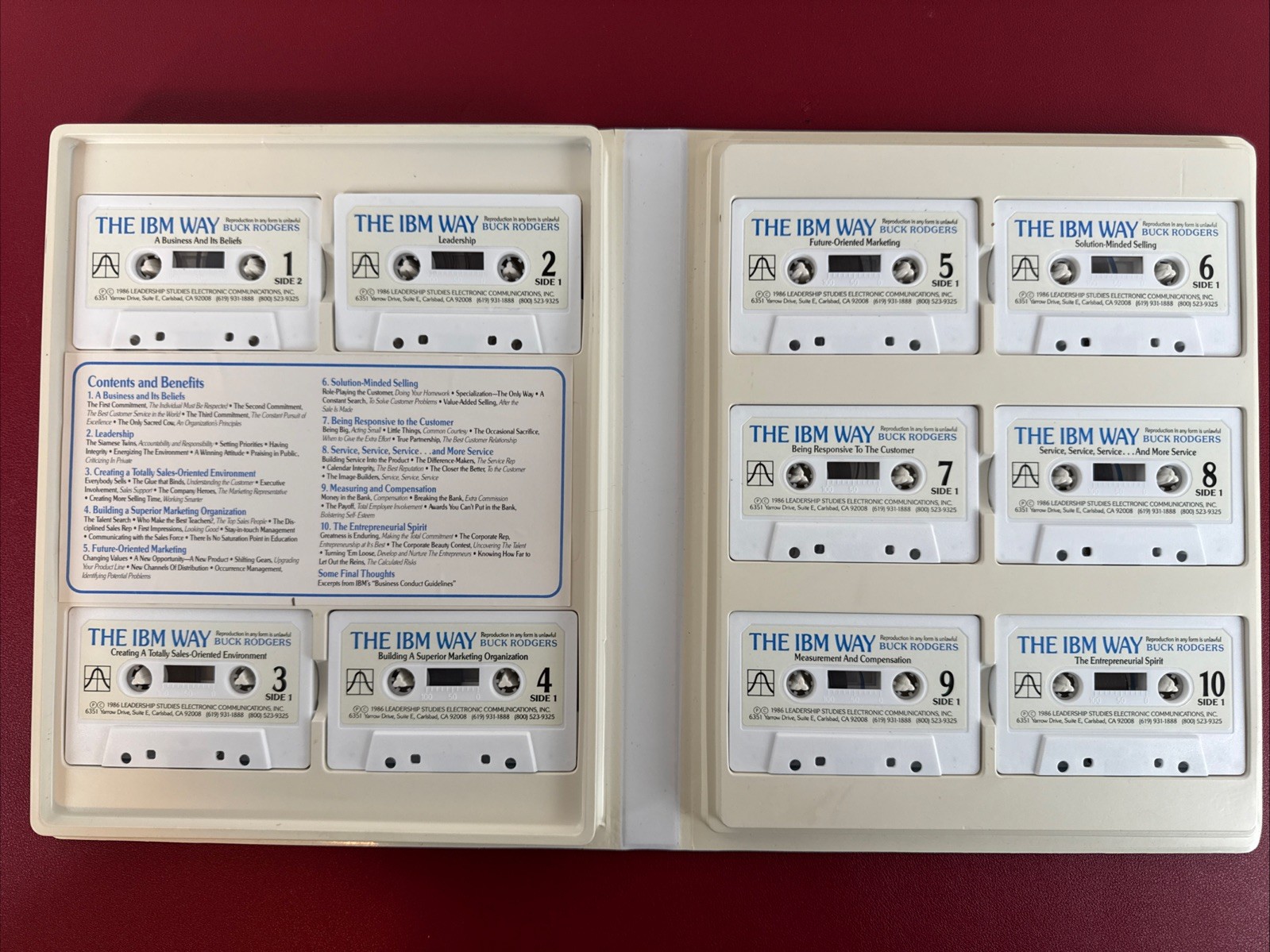 THE IBM WAY, Insights-Worlds Most Successful Marketing Organization 10 Cassettes