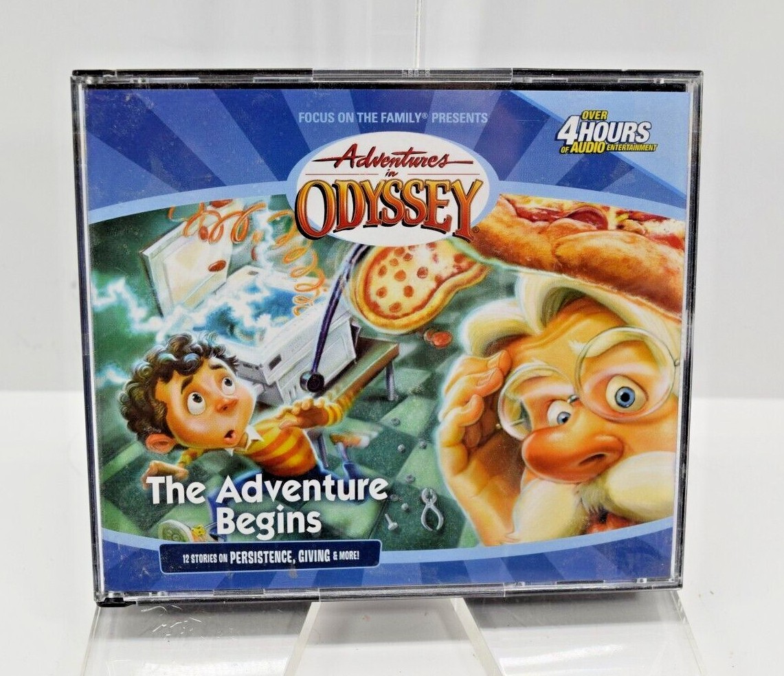 Adventures in Odyssey; The Adventure Begins (2003, CDs) 4+ Hours 12 Stories