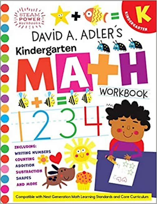 David Adler Kindergarten Math STEAM Power Workbook NEW EXPEDITED SHIPPING