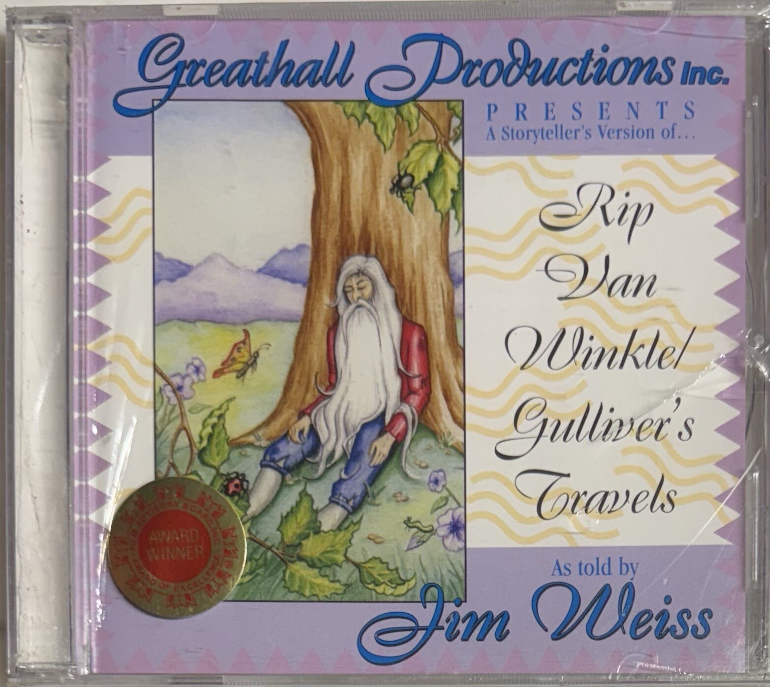 Rip Van Winkle/Gulliver’s Travels as told by Jim Weiss (CD, 1992) Sealed