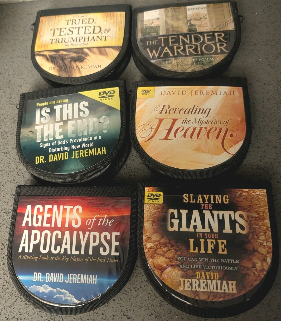 6 Lot Sermons on Audio CD DVD David Jeremiah: Slaying Giants; Apocalypse, Heaven