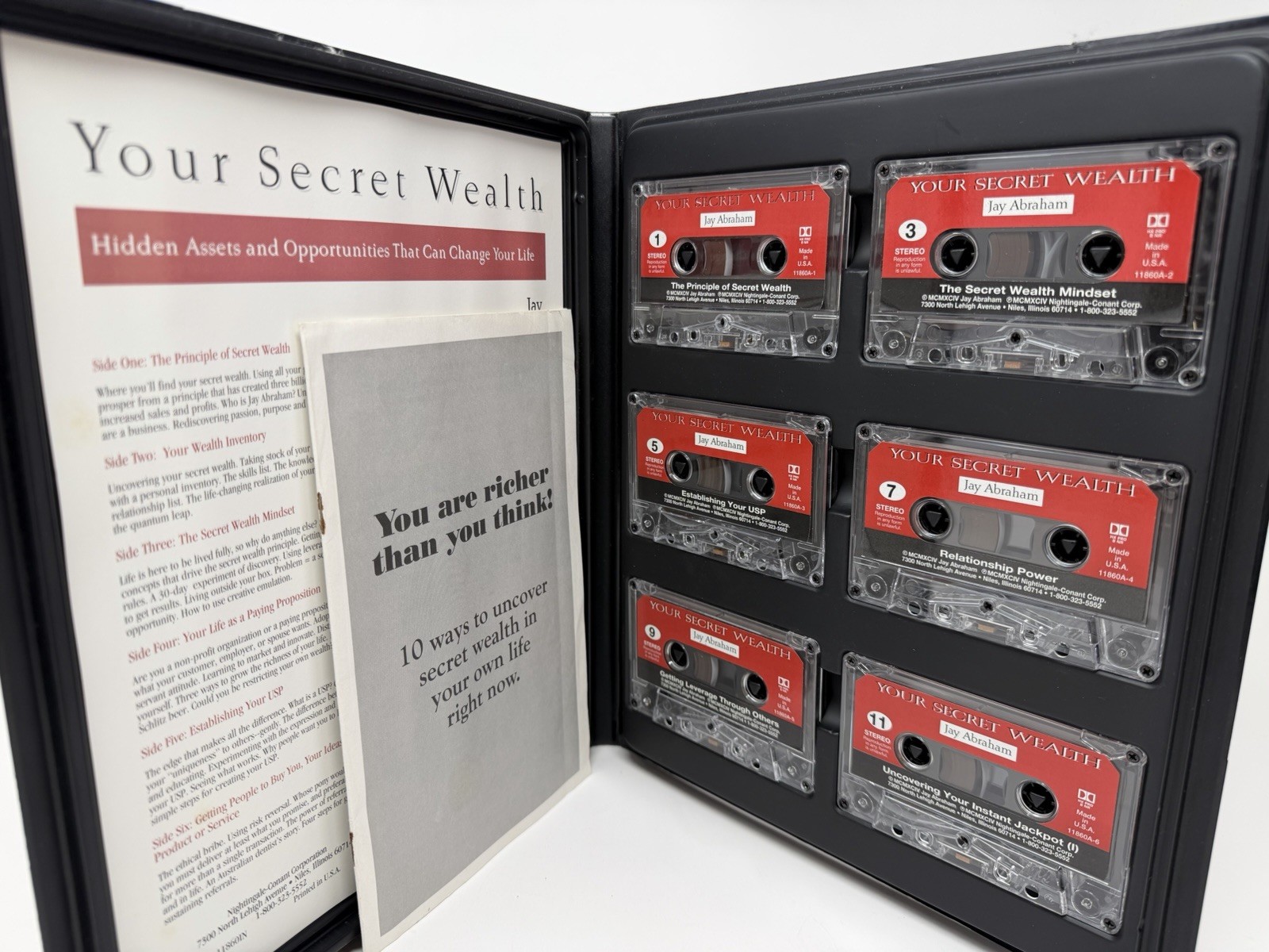 Jay Abraham Your Secret Wealth Hidden Assets & Opportunities 6 Audio Cassettes