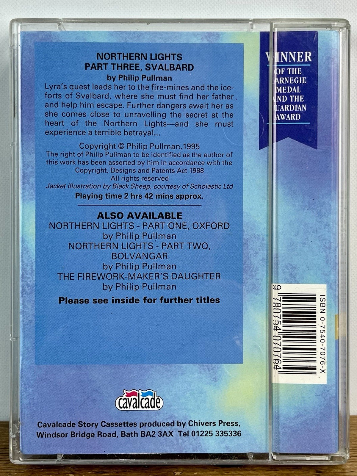 NORTHERN LIGHTS AUDIO CASSETTES Philip Pullman Complete 8-Tape Set Full Cast