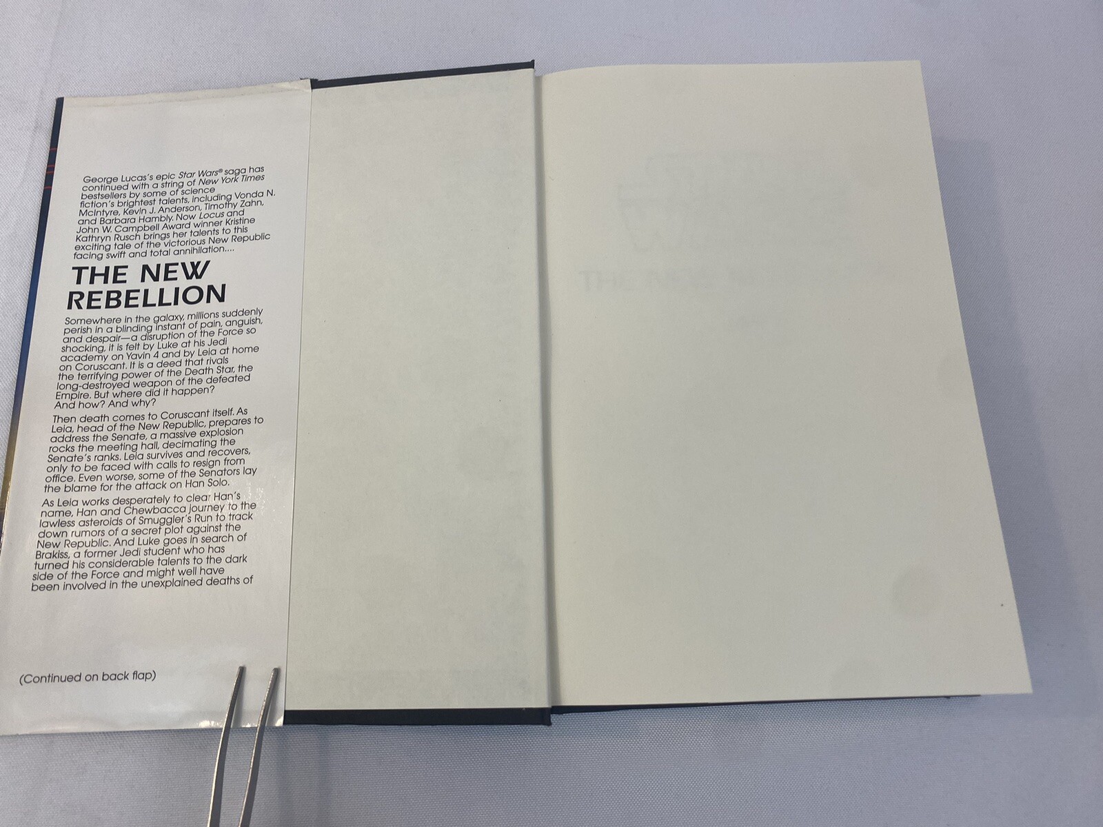 Star Wars: The New Rebellion by Kristine Kathryn Rusch 1996, Hardcover Fast Ship