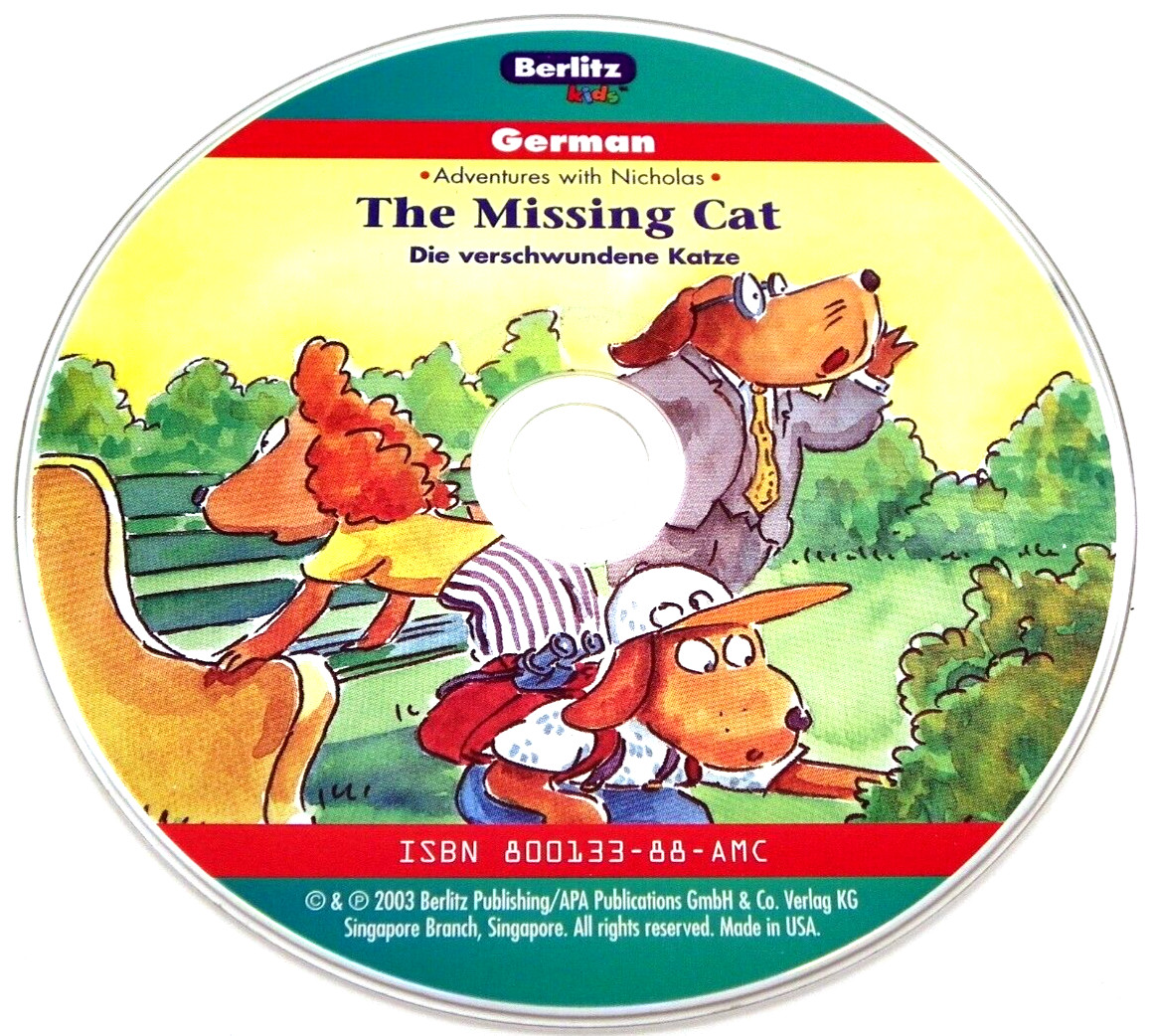 German Audiobook Only: The Missing Cat Die Verschwundene Katze Berlitz Kids 2003