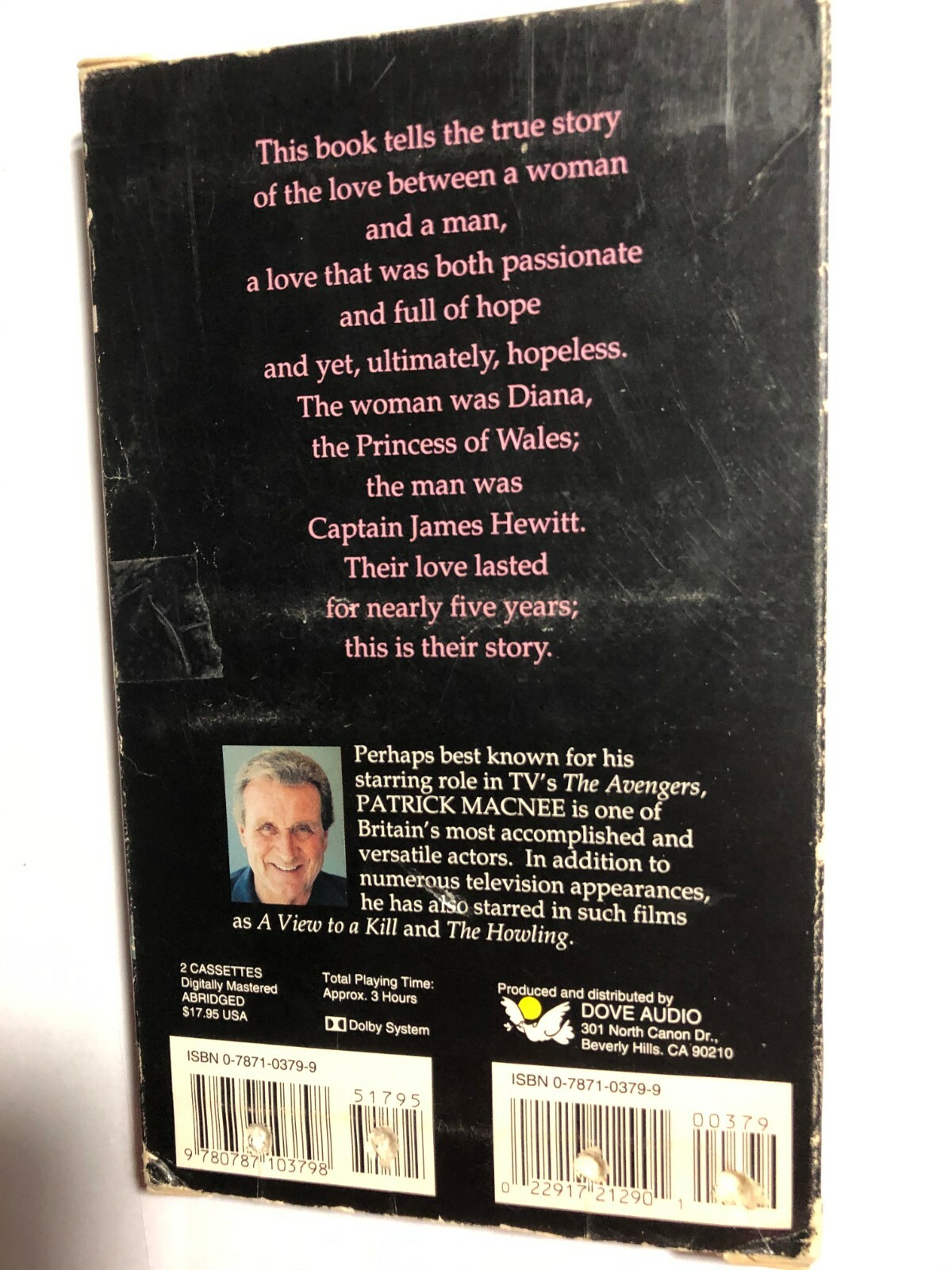 PRINCESS IN LOVE PRINCESS DIANA AUDIO BOOK CASSETTE TAPES PATRICK MACNEE