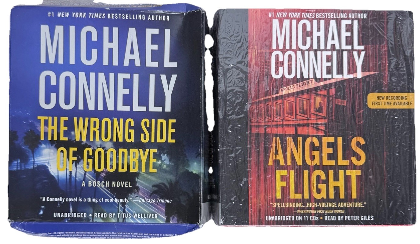 Michael Connelly The Wrong Side Of Goodbye & Angels Flight Audiobooks CD’s 2