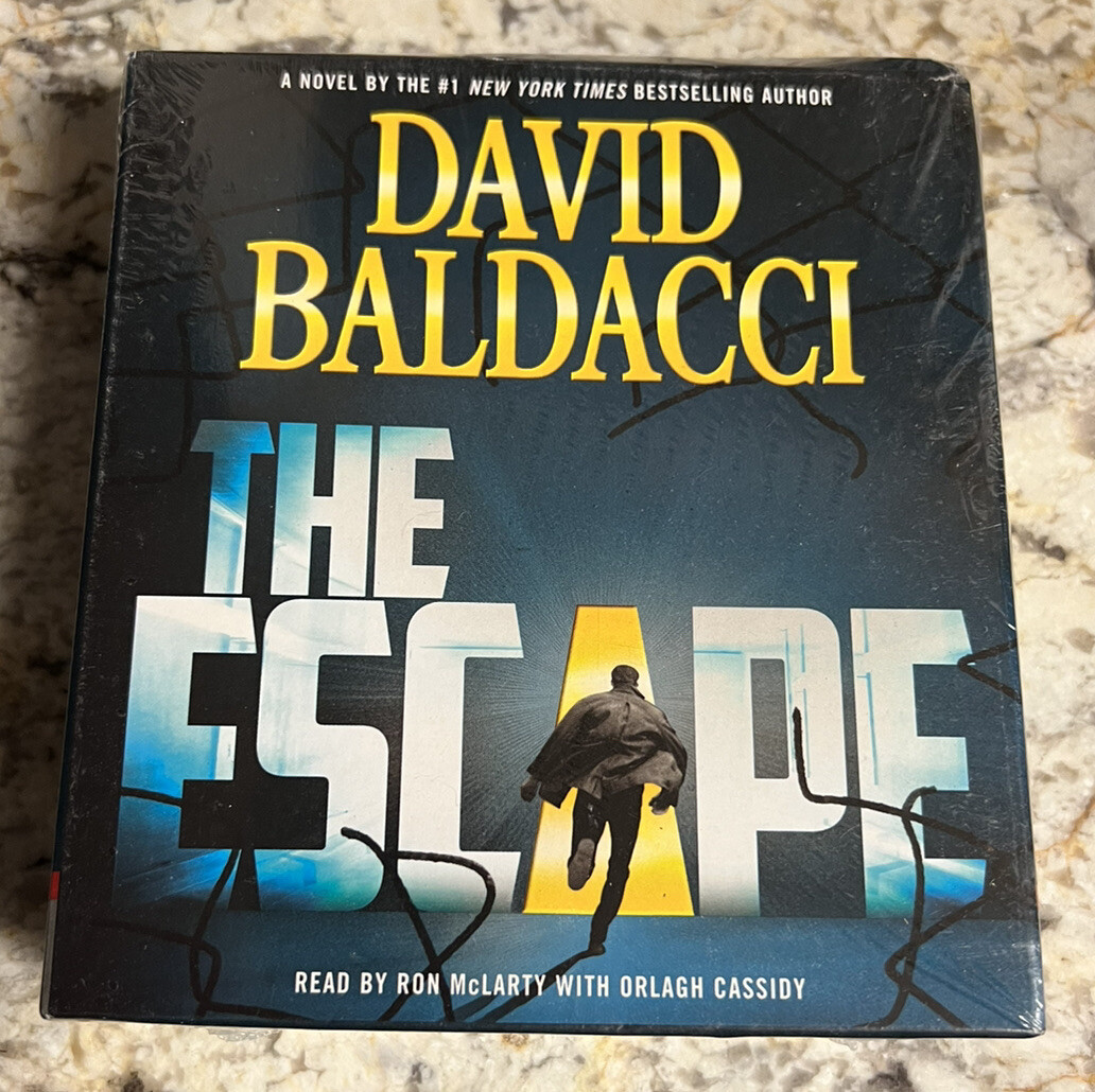 The Escape (David Baldacci) — Abridged Audiobook — 9 Disc NEW Cardboard Dented