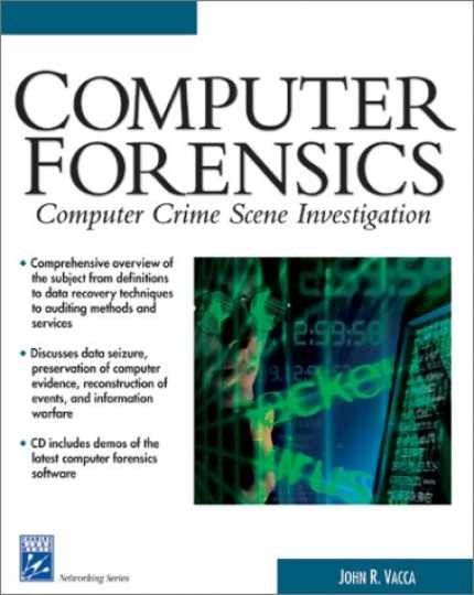 Computer Forensics: Computer Crime — Paperback, by Vacca John R. — Very Good c