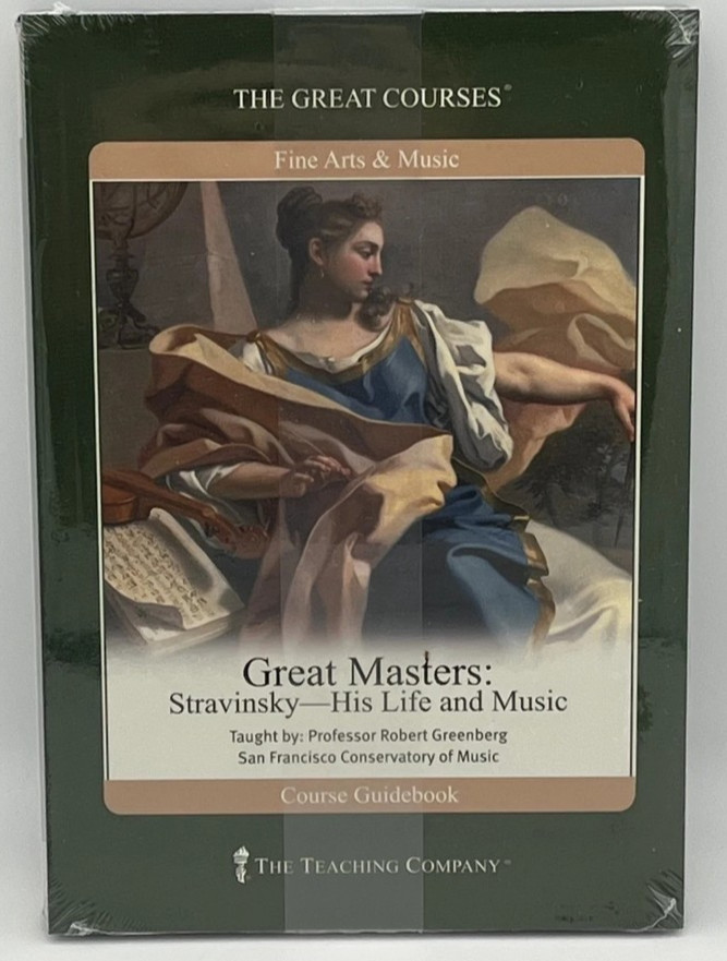 Lot of 2: Stravinsky & Shostakovich-Great Courses DVDs/Book Greenberg-NEW Sealed