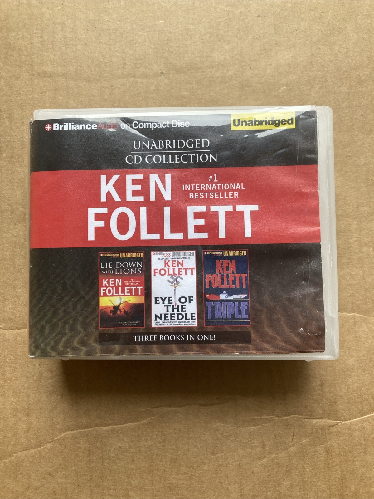 Ken Follett: Lie Down with Lions, Eye of the Needle, Triple — Audio CD Book