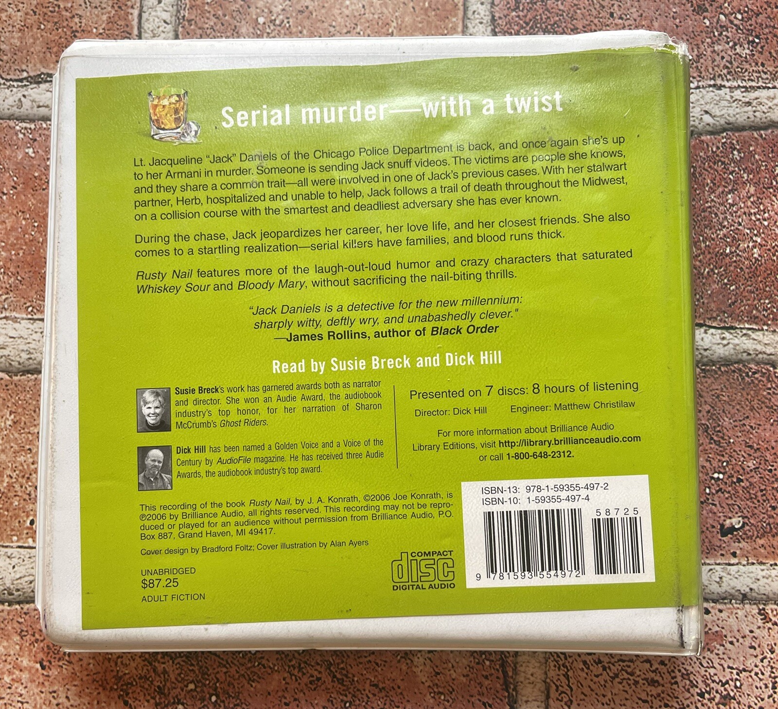 AUDIOBOOK | Rusty Nail | J.A. Konrath | ExLibris Former Library Copy Unabridged