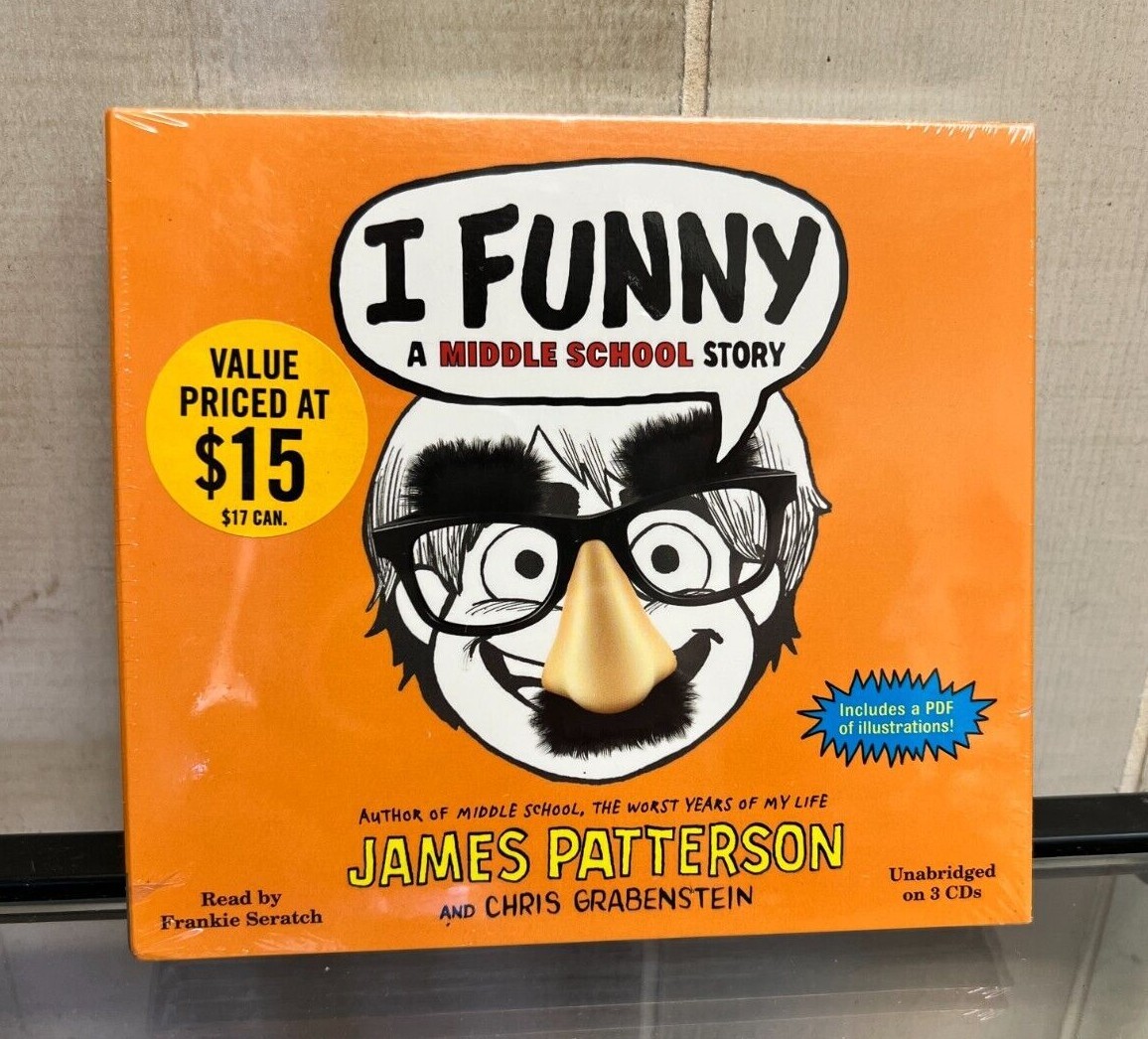 I Funny: A Middle School Story Audiobook CD James Patterson Sealed NEW