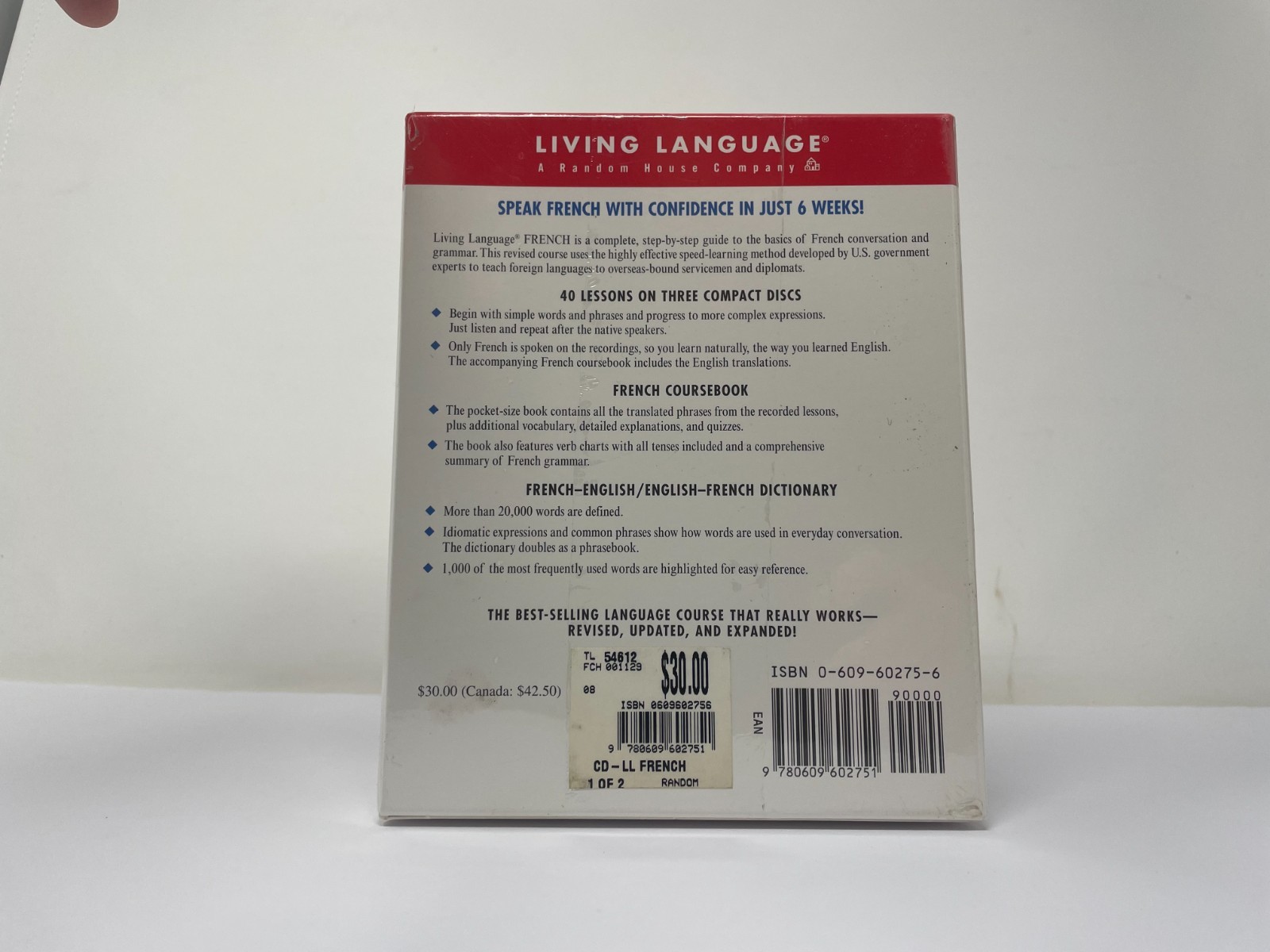 French: Complete Course Revised 3-Disc Set w/ Coursebook & Dictionary AUDIO CDs