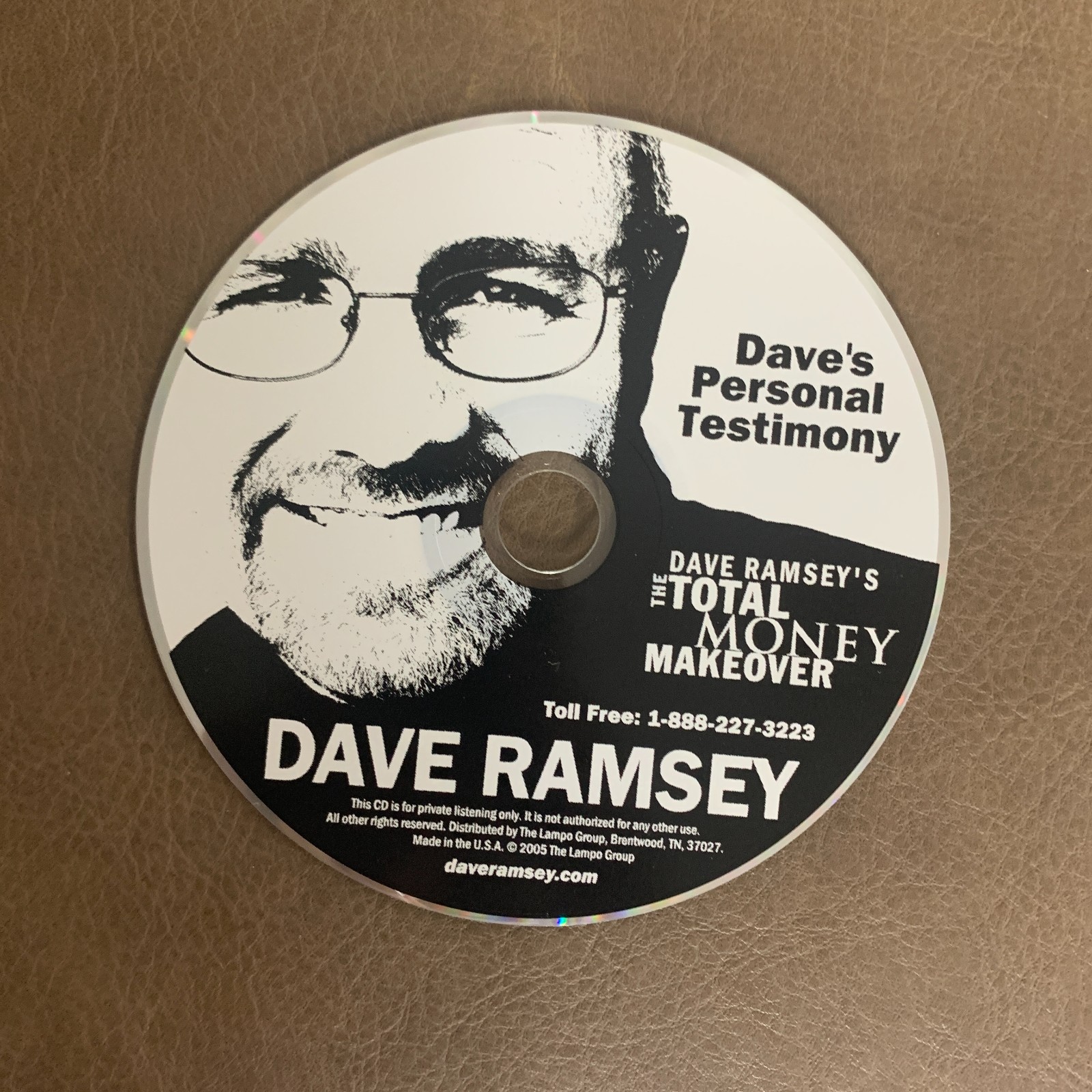 Dave Ramsey’s The Total Money Makeover: Dave’s Personal Testimony Audio CD