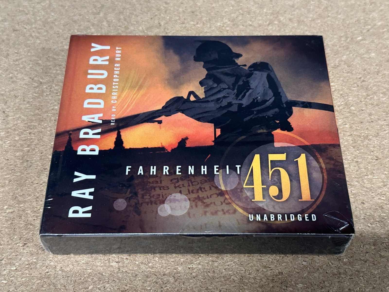 NEW SEALED Fahrenheit 451 Ray Bradbury Christopher Hurt 2005 4 CD Audiobook
